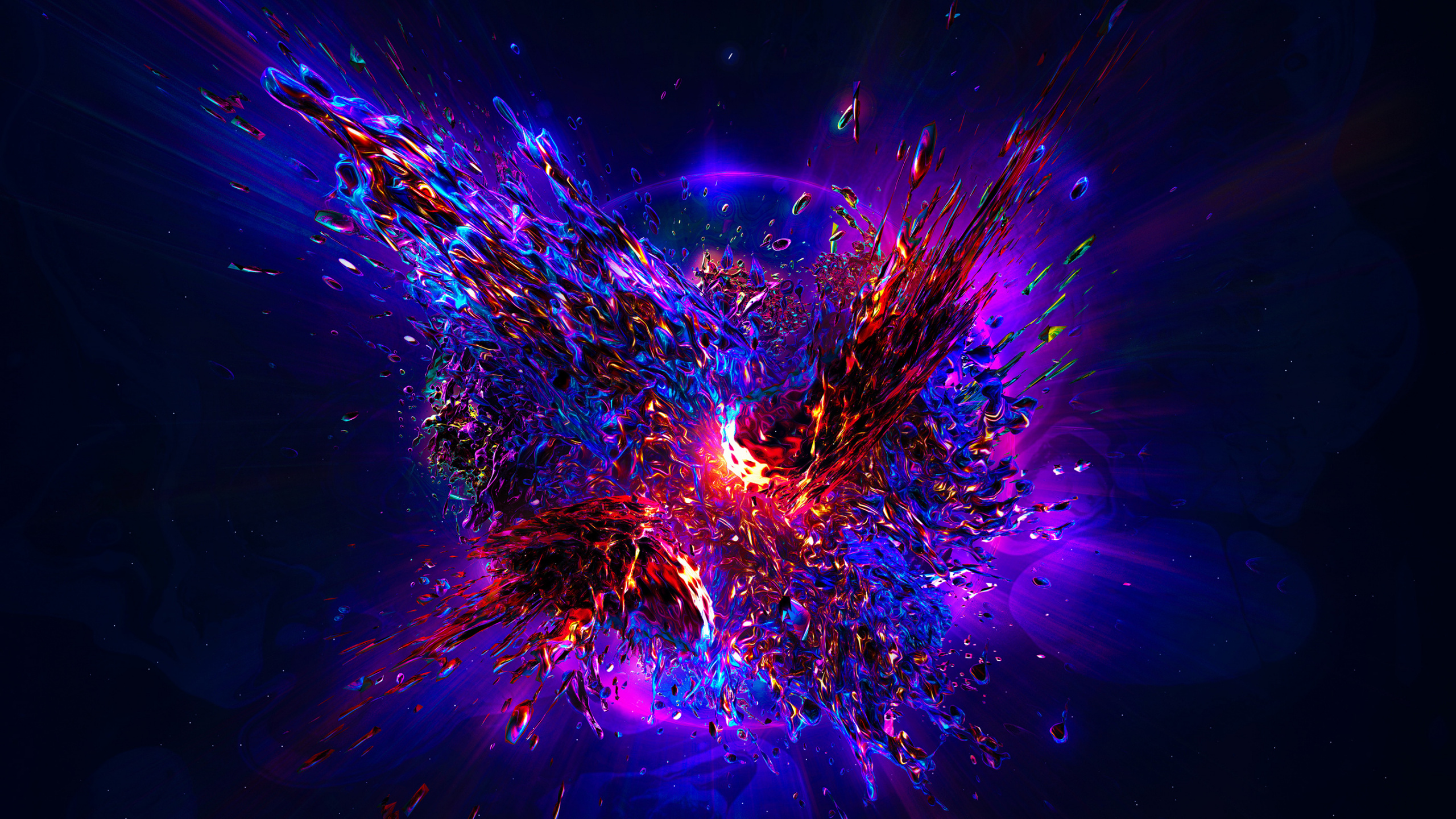 Обои пурпур, синий, вода, Фиолетовый, электрик в разрешении 2560x1440