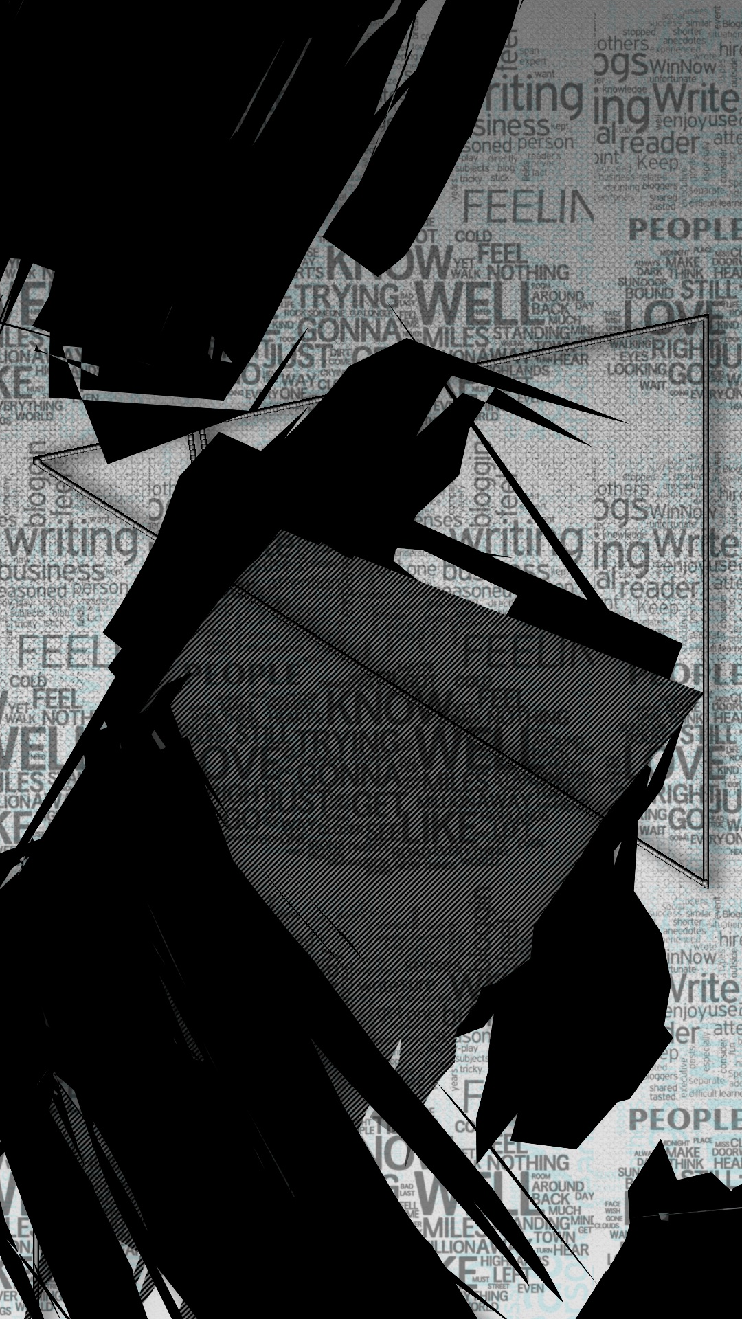 Обои черный и белый, постер, графика, капюшон, стиль в разрешении 1080x1920