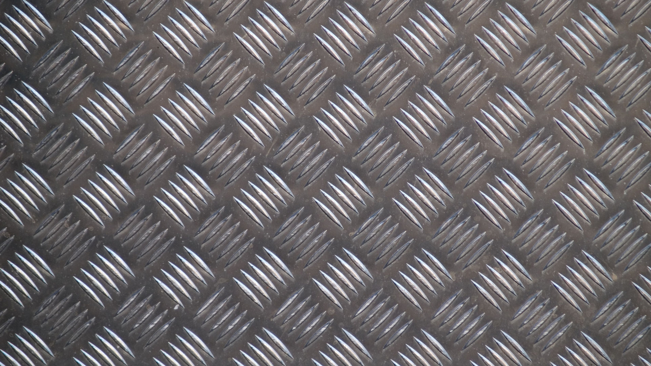 Обои металл, узор, ячейка, сталь, линия в разрешении 1280x720
