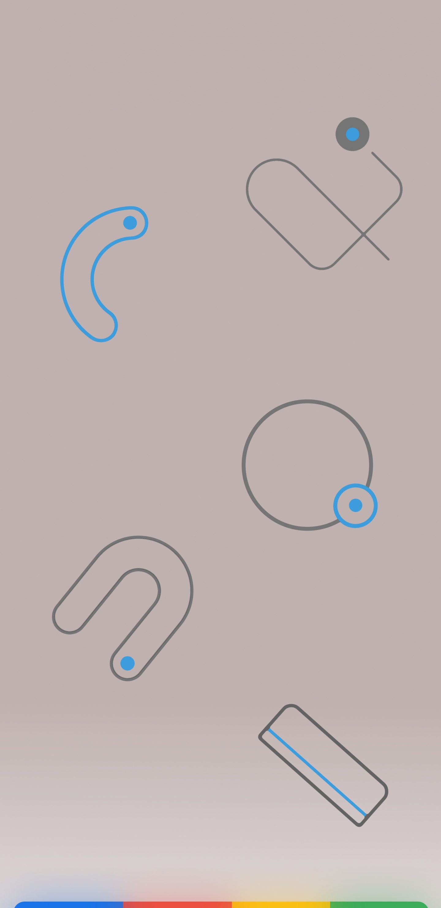 Обои Google, Google Pixel 4, дизайн, круг, рисование в разрешении 1440x2960