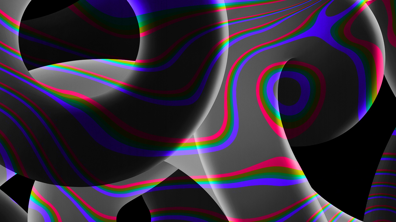 Обои 256 гб, пурпурный цвет, арт, узор, электрик в разрешении 1366x768