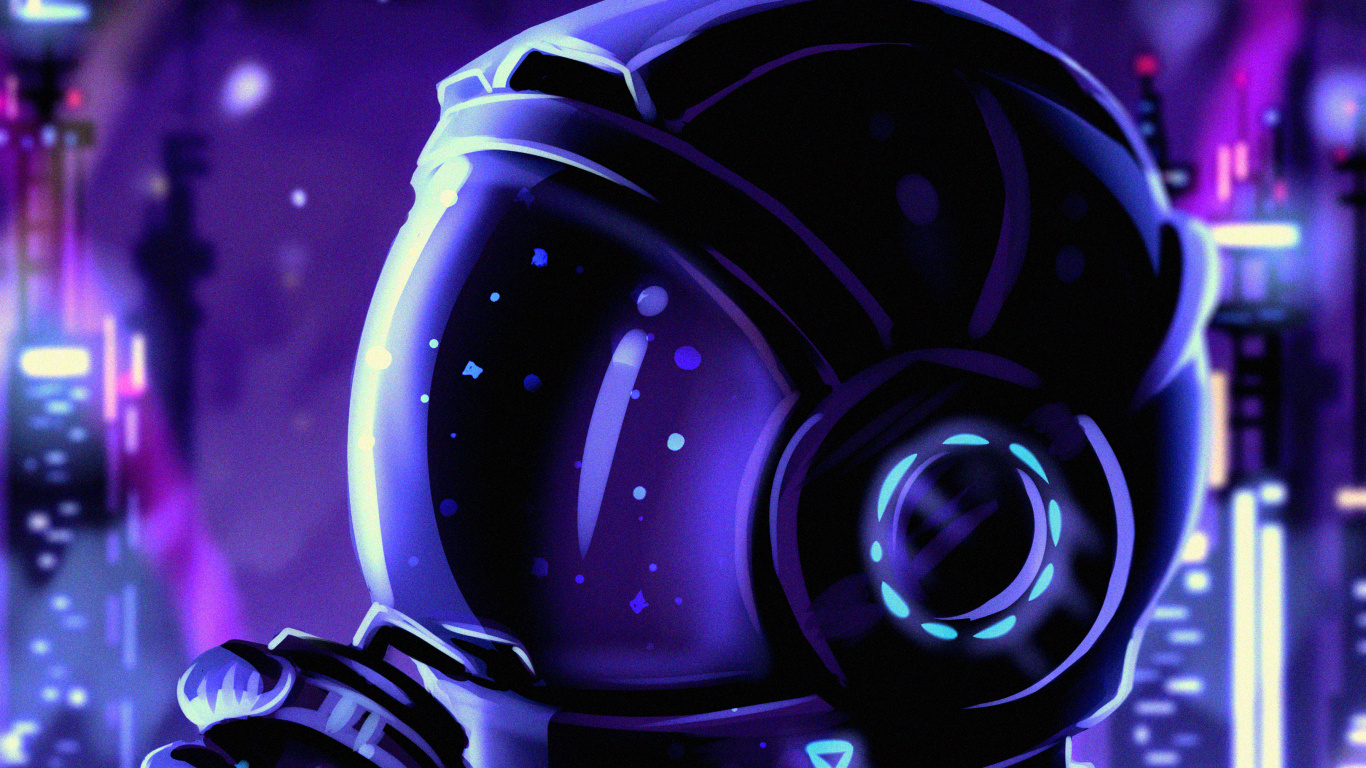 Обои свет, пурпур, арт, электрик, газ в разрешении 1366x768