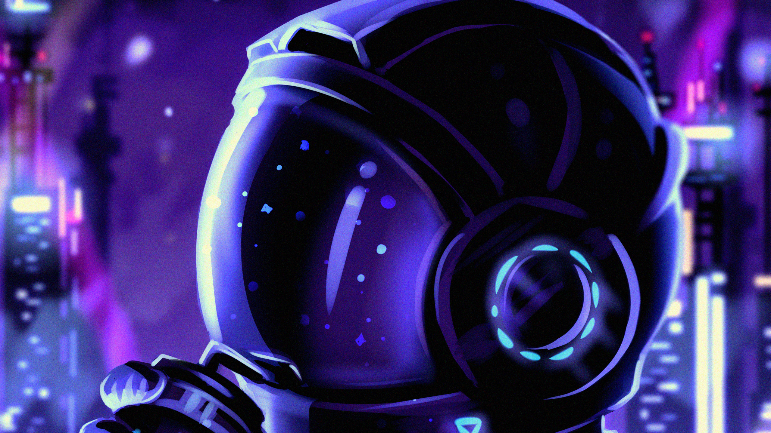 Обои свет, пурпур, арт, электрик, газ в разрешении 2560x1440