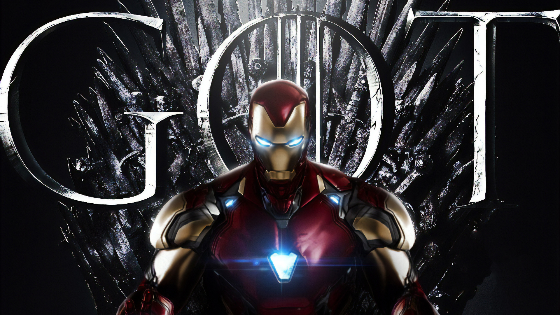 Обои Железный человек, супергерой, фигурка, фикция, фильм в разрешении 1920x1080