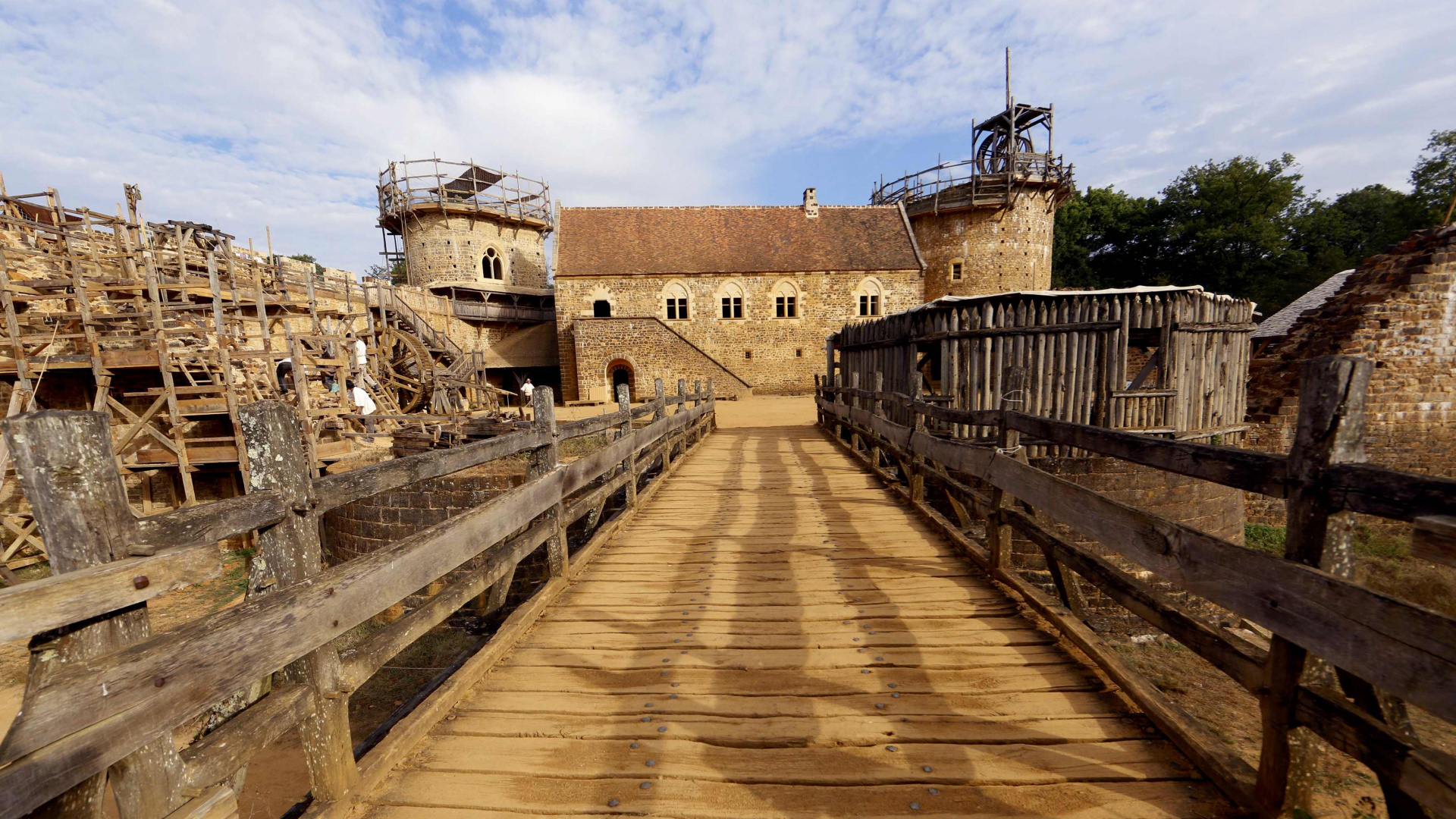 Обои замок, древняя история, здание, фортификация, историческое место в разрешении 1920x1080