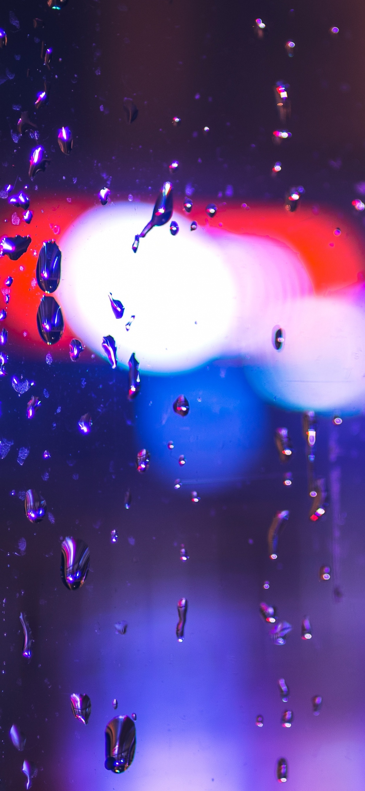 Обои боке, свет, пурпур, Фиолетовый, вода в разрешении 1242x2688