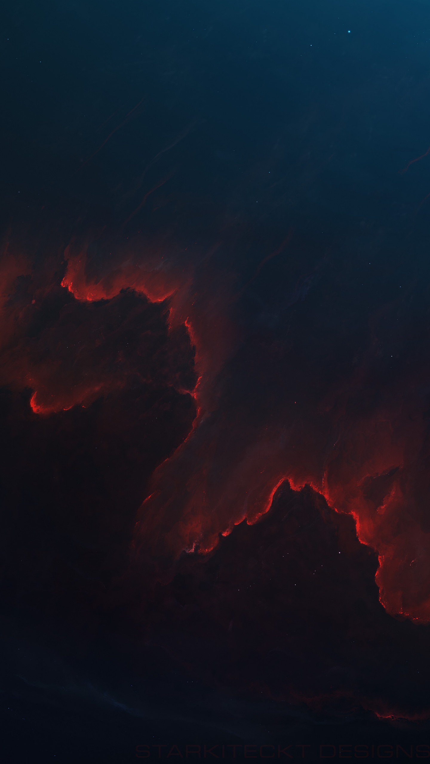 Обои космос, красный цвет, облако, атмосфера, лава в разрешении 1440x2560