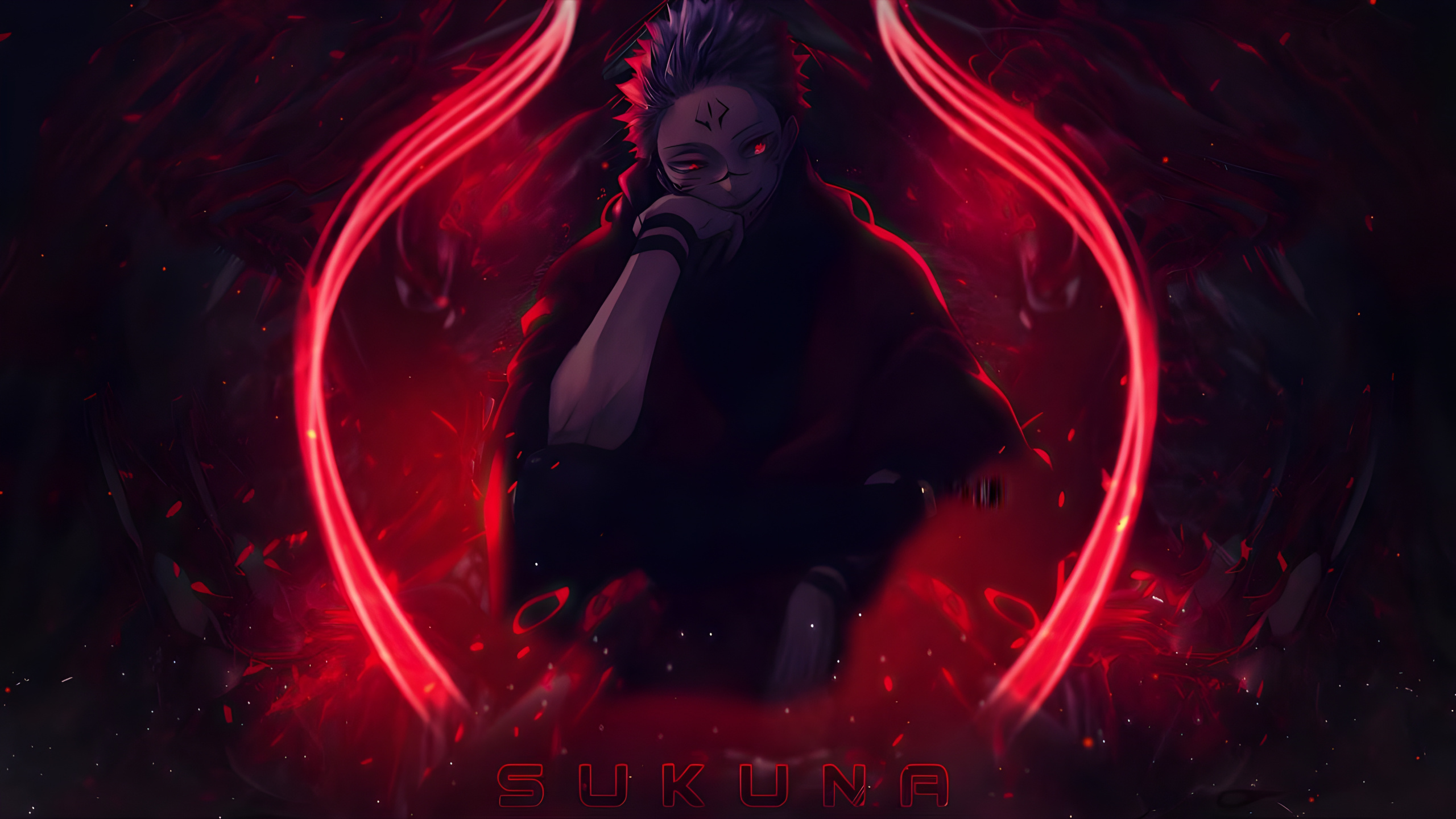 Обои аниме, в DayZ аниме, мультик, рёмен его ноги, Юдзи Итадори в разрешении 2560x1440