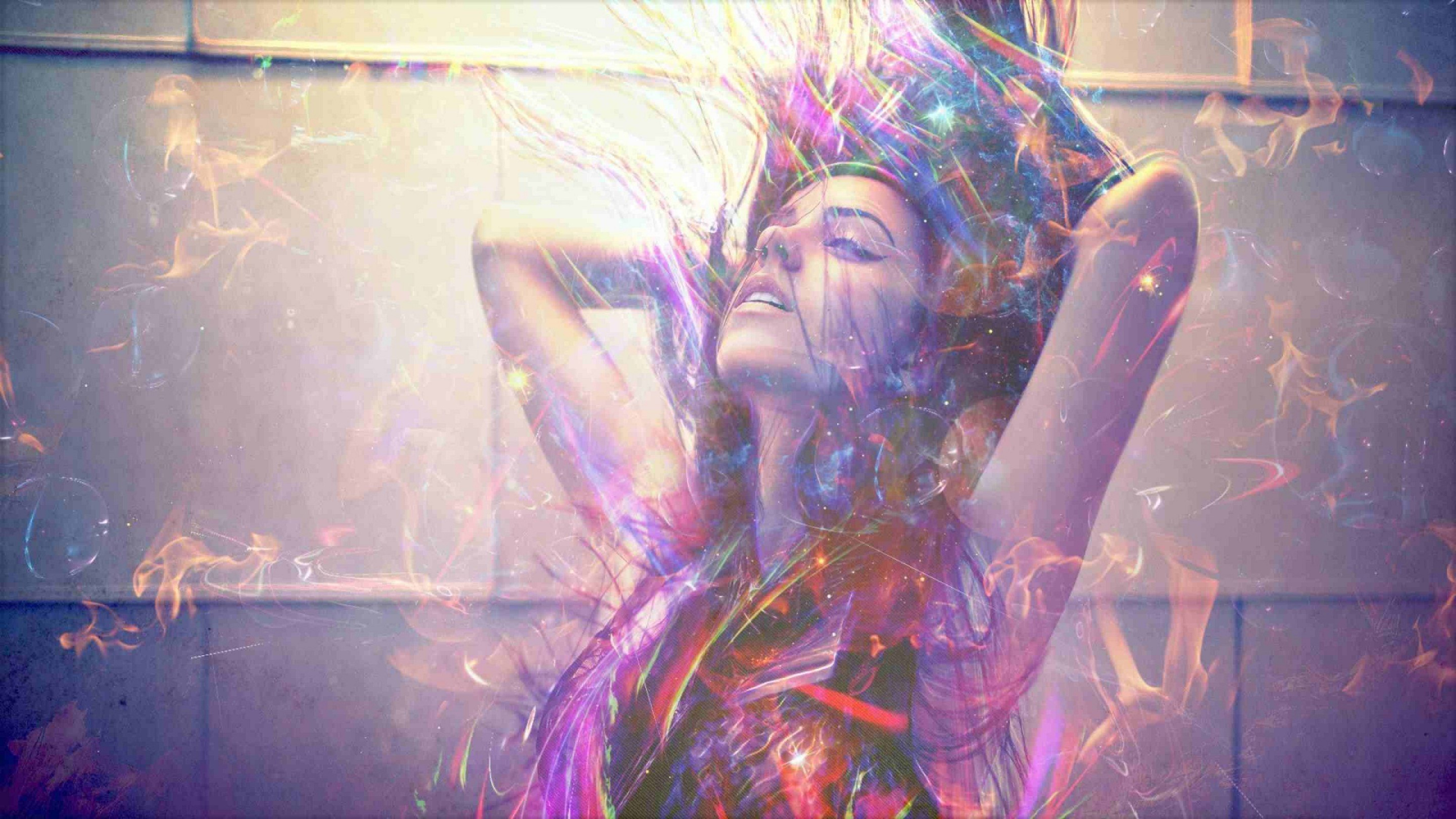 Обои пурпур, свет, Фиолетовый, арт, забава в разрешении 2560x1440