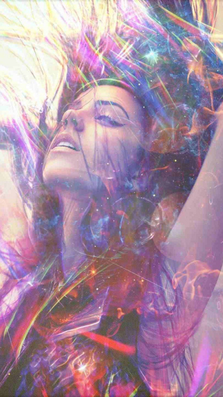 Обои пурпур, свет, Фиолетовый, арт, забава в разрешении 750x1334