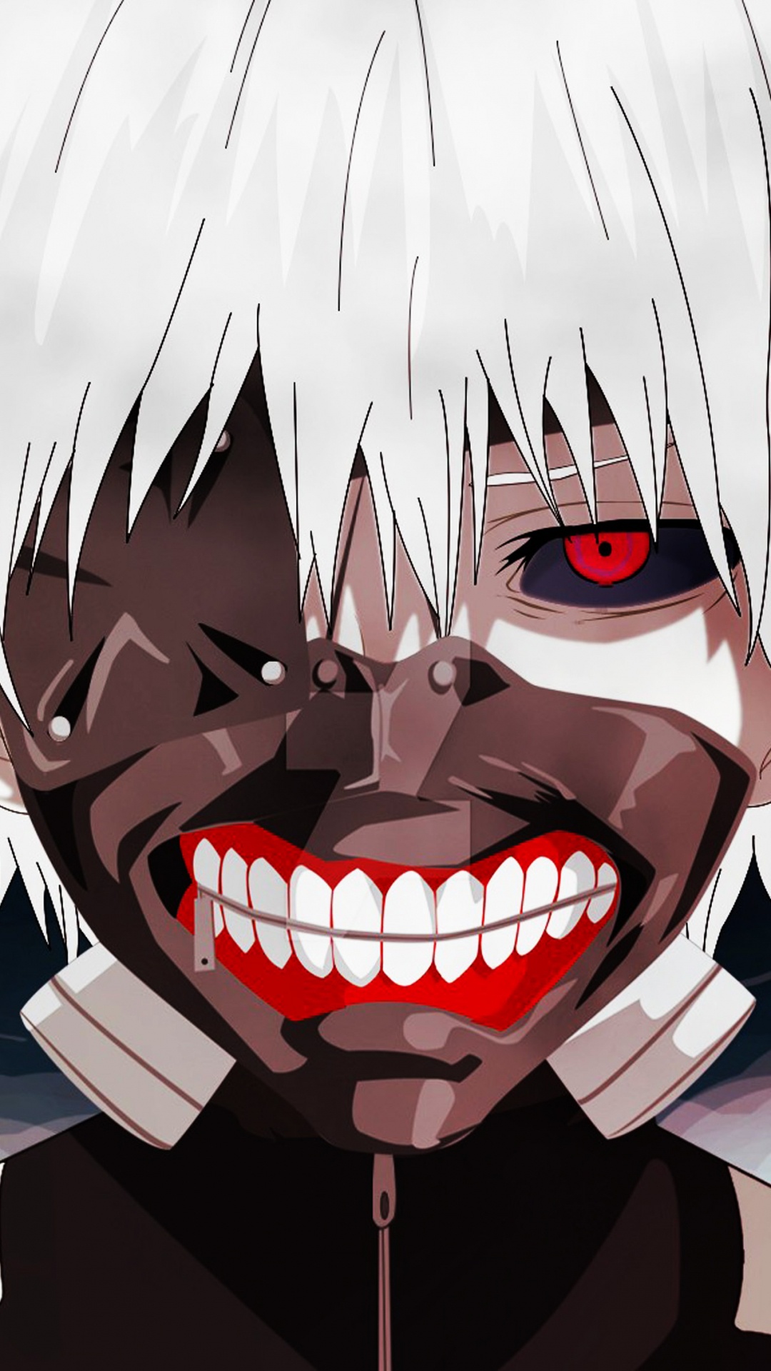 Обои Кен kaneki, Токио вурдалак, аниме, вурдалак, рот для iPhone 6S+/7+/8+  бесплатно, заставка 1080x1920 - скачать картинки и фото