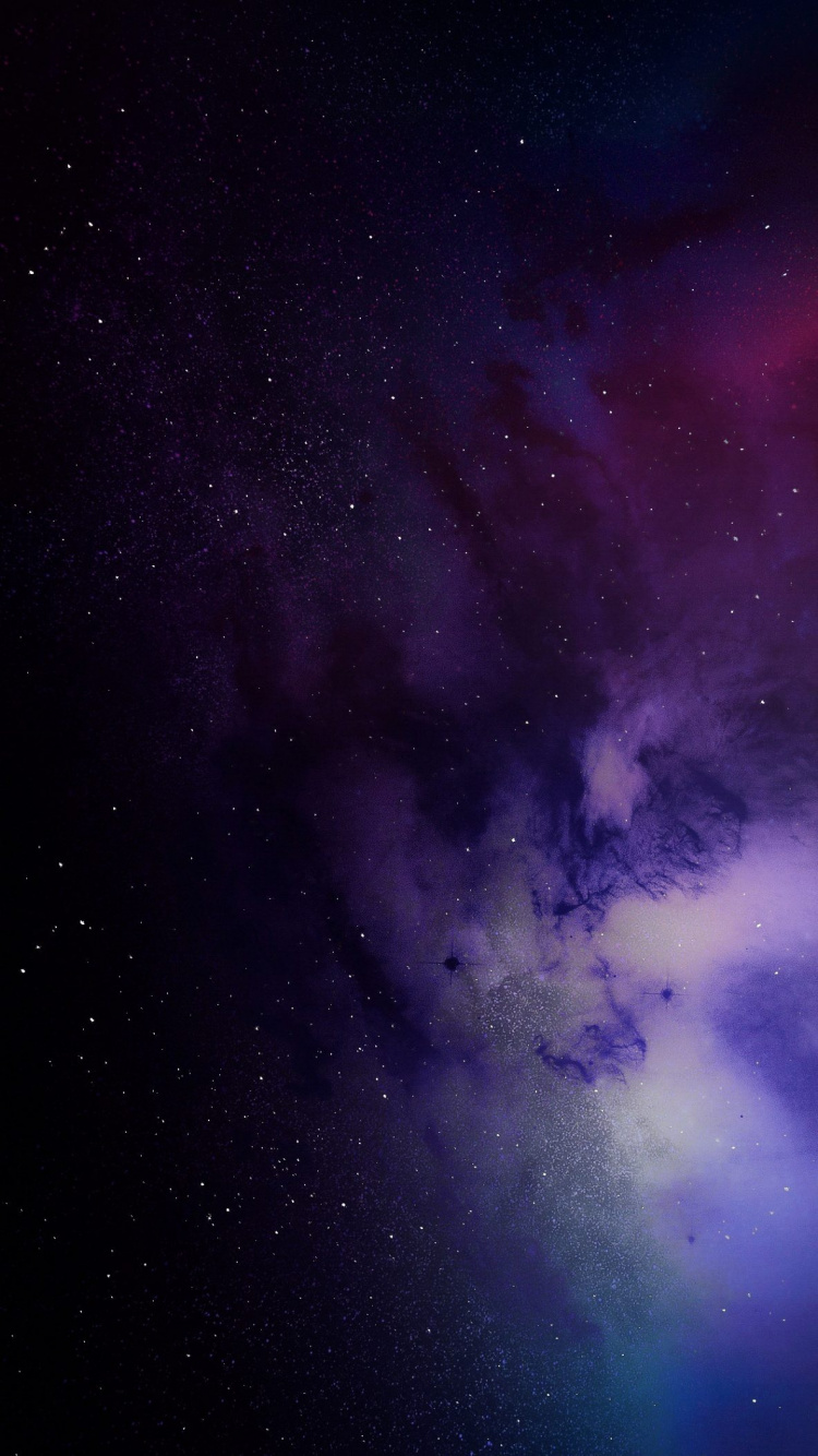 Обои атмосфера, облако, пурпур, астрономический объект, звезда в разрешении 750x1334