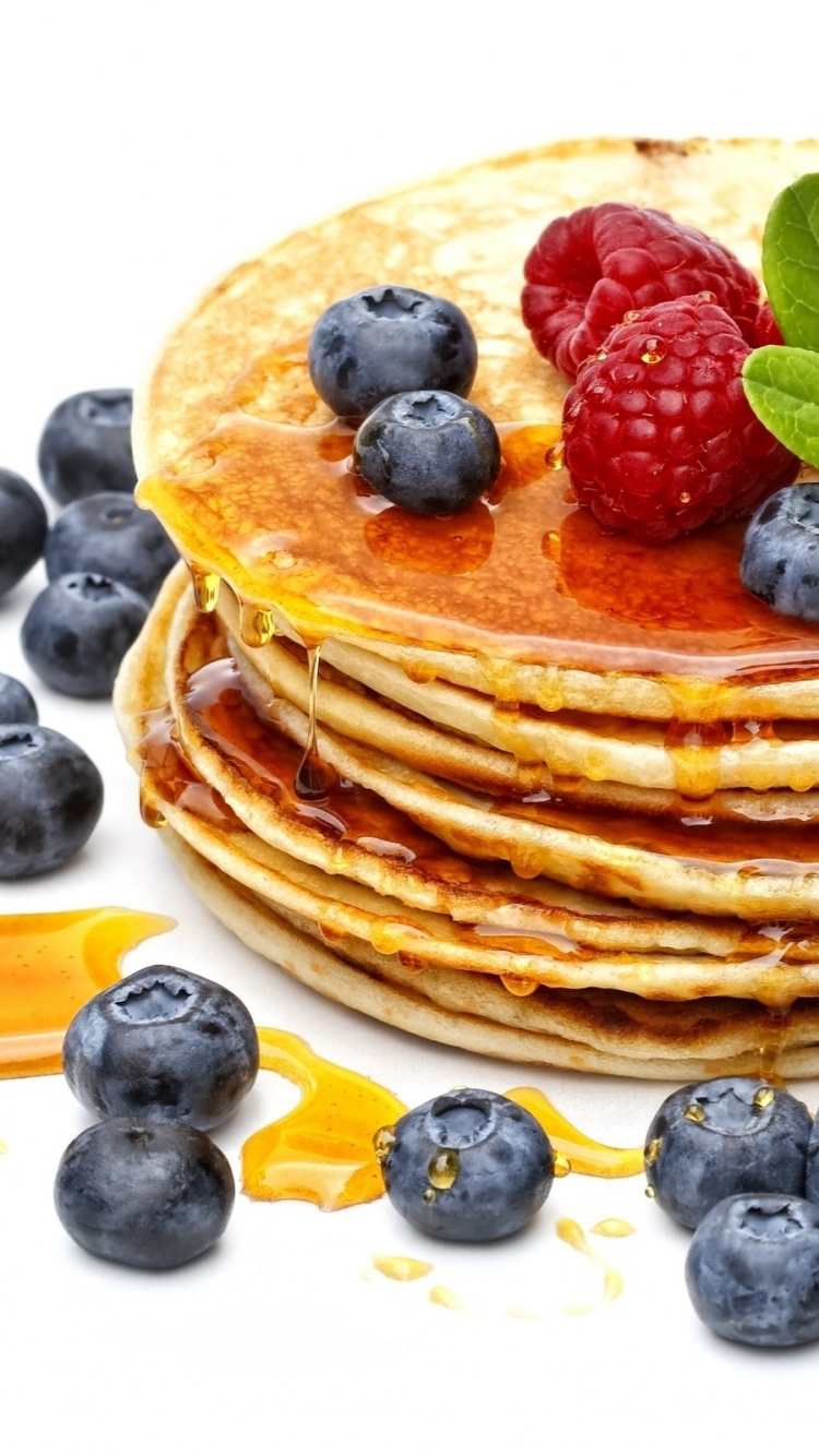 Обои блин, завтрак, пища, вегетарианская еда, рецепт в разрешении 750x1334