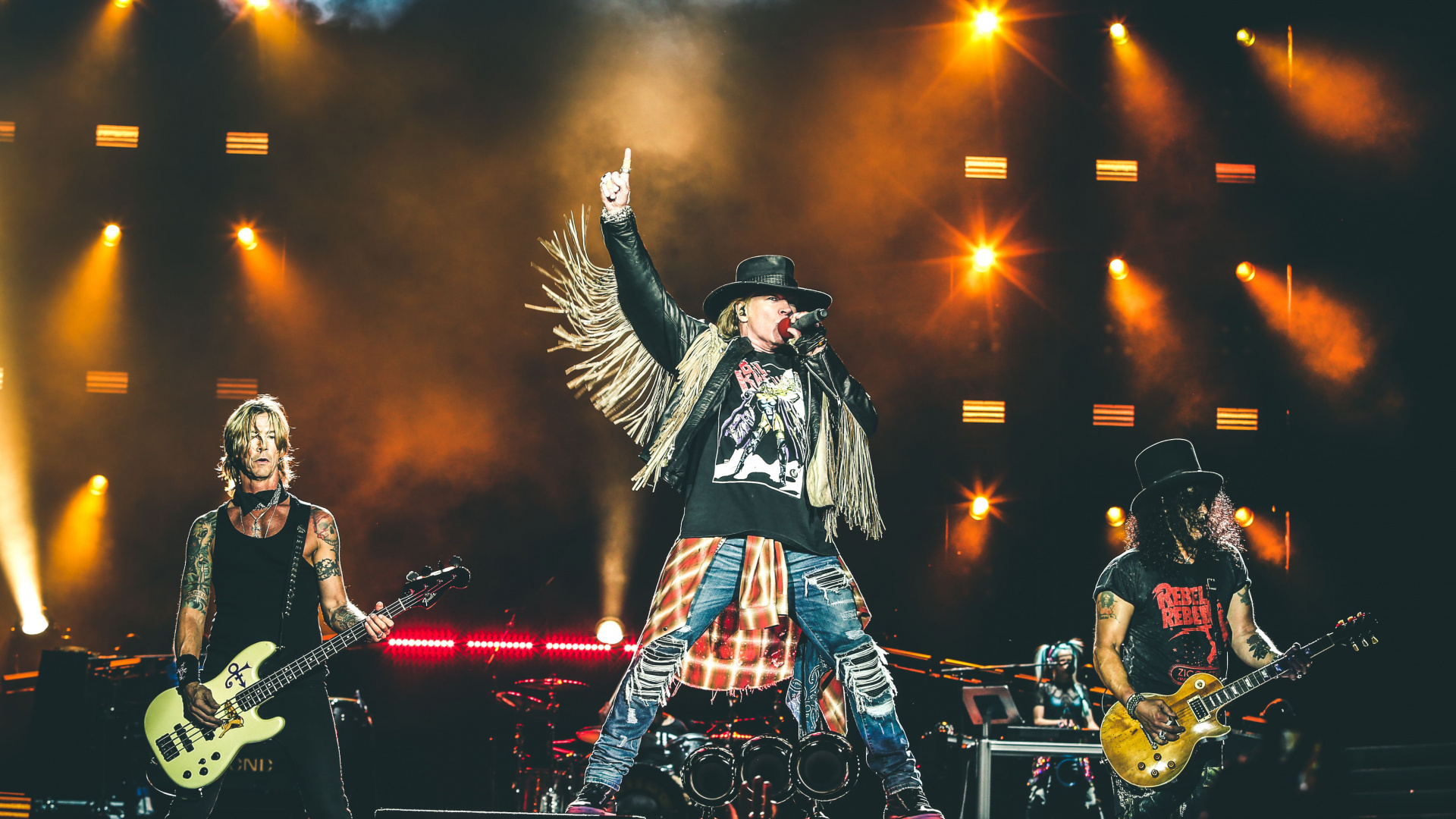 Обои Not in This Lifetime Tour, Guns N Roses, концерт, Представление, развлечение в разрешении 1920x1080