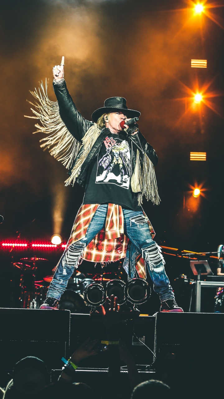 Обои Not in This Lifetime Tour, Guns N Roses, концерт, Представление, развлечение в разрешении 720x1280