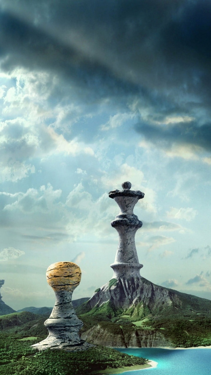 Обои шахматы, Шахматная фигура, природа, облако, мир в разрешении 720x1280