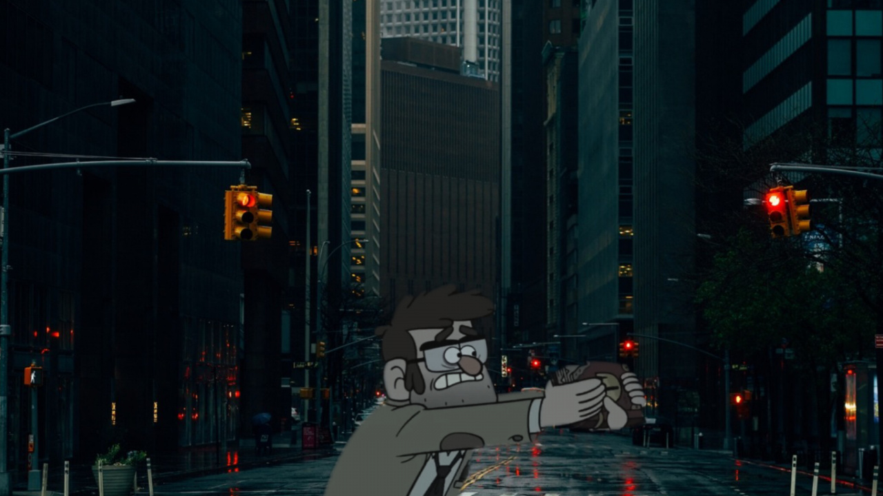 Обои небоскреб, городской пейзаж, здание, дорожное покрытие, башня в разрешении 1280x720