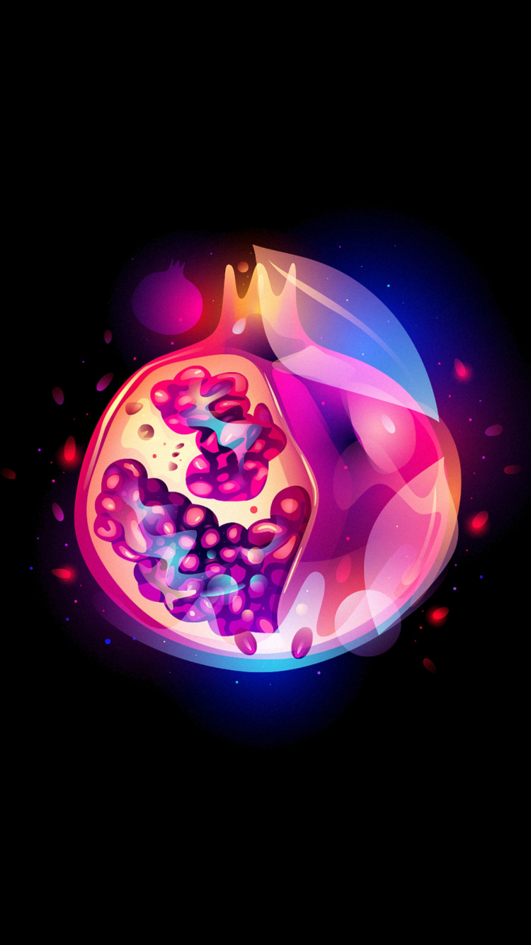 Обои свет, иллюстрация, арт, дизайн, амолед в разрешении 750x1334