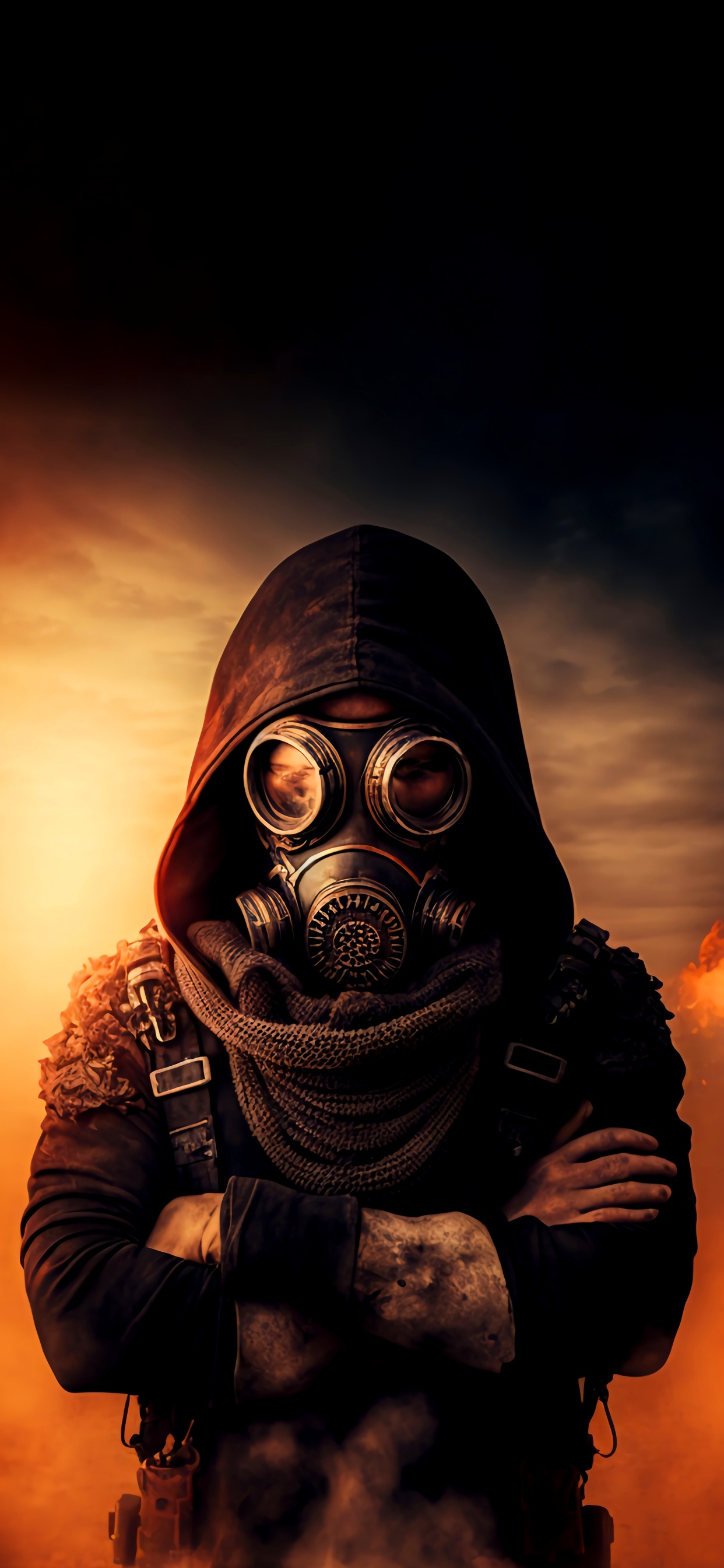 Обои национальный музей естествознания, облако, рукав, очки, противогаз в разрешении 1242x2688