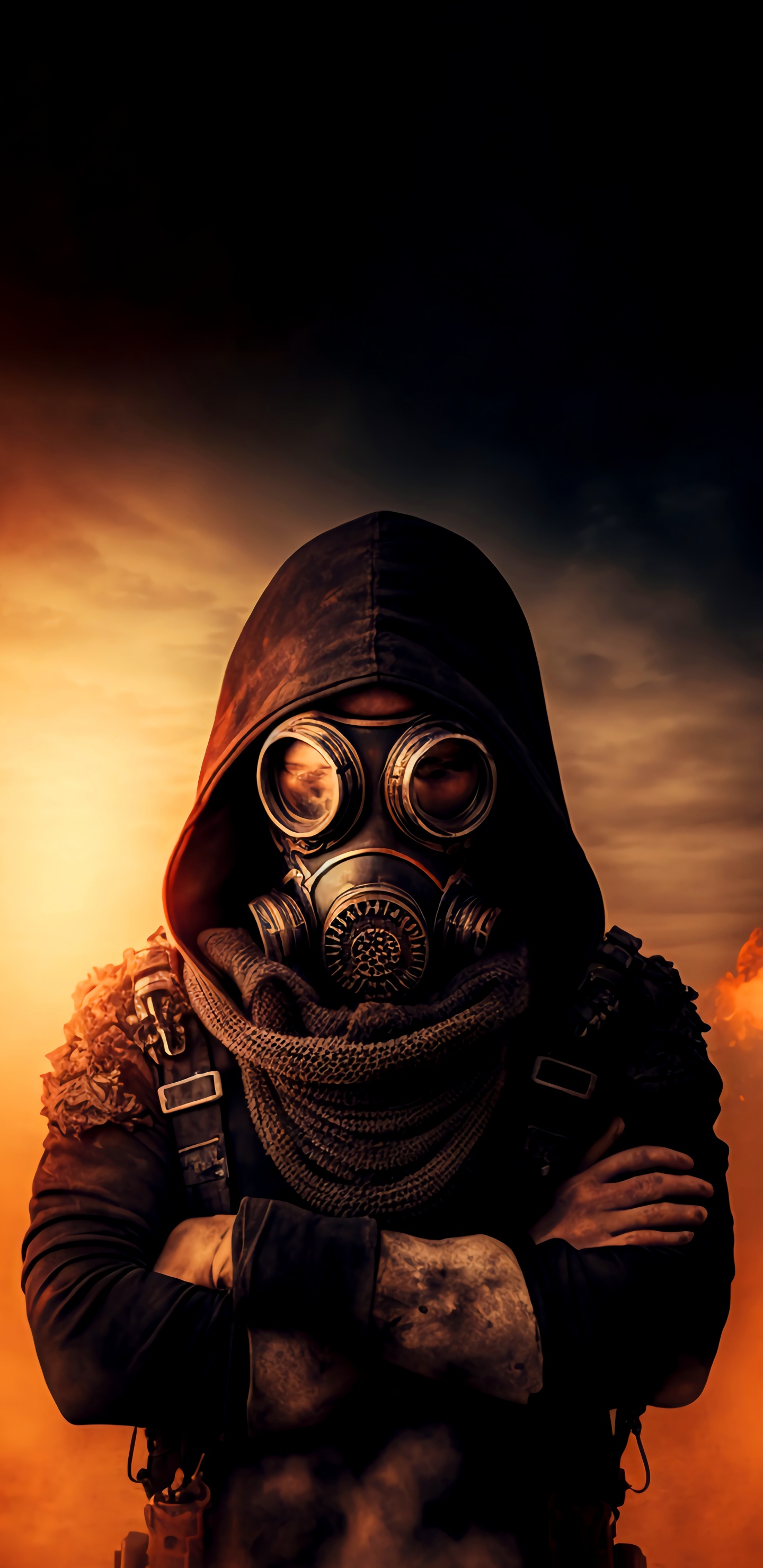 Обои национальный музей естествознания, облако, рукав, очки, противогаз в разрешении 1440x2960