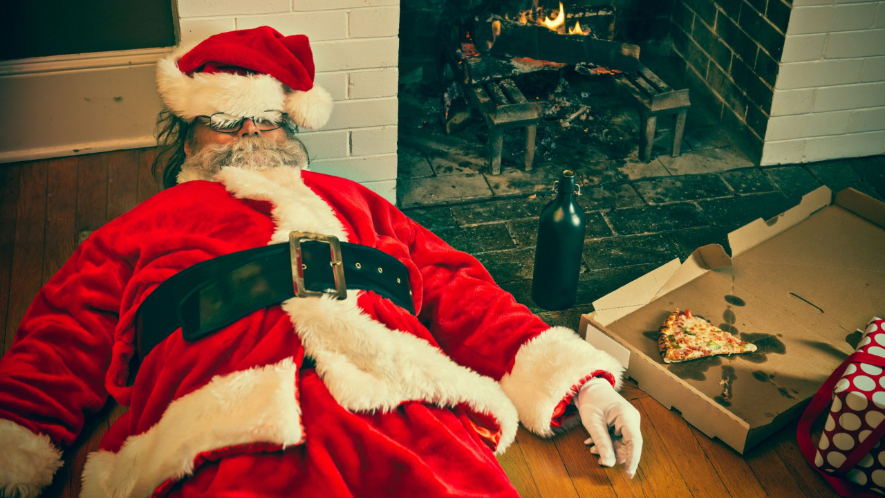 Обои Санта-Клаус, Рождественский день, Рождество, событие, праздник в разрешении 1280x720
