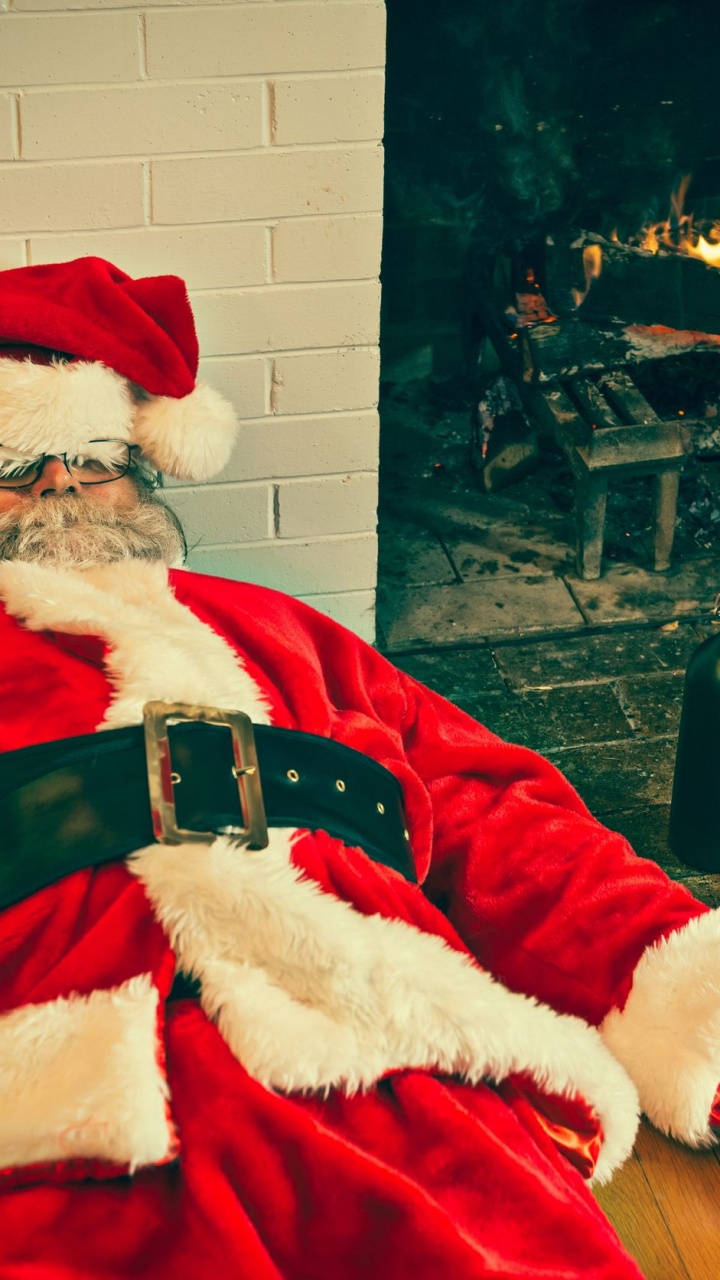 Обои Санта-Клаус, Рождественский день, Рождество, событие, праздник в разрешении 720x1280