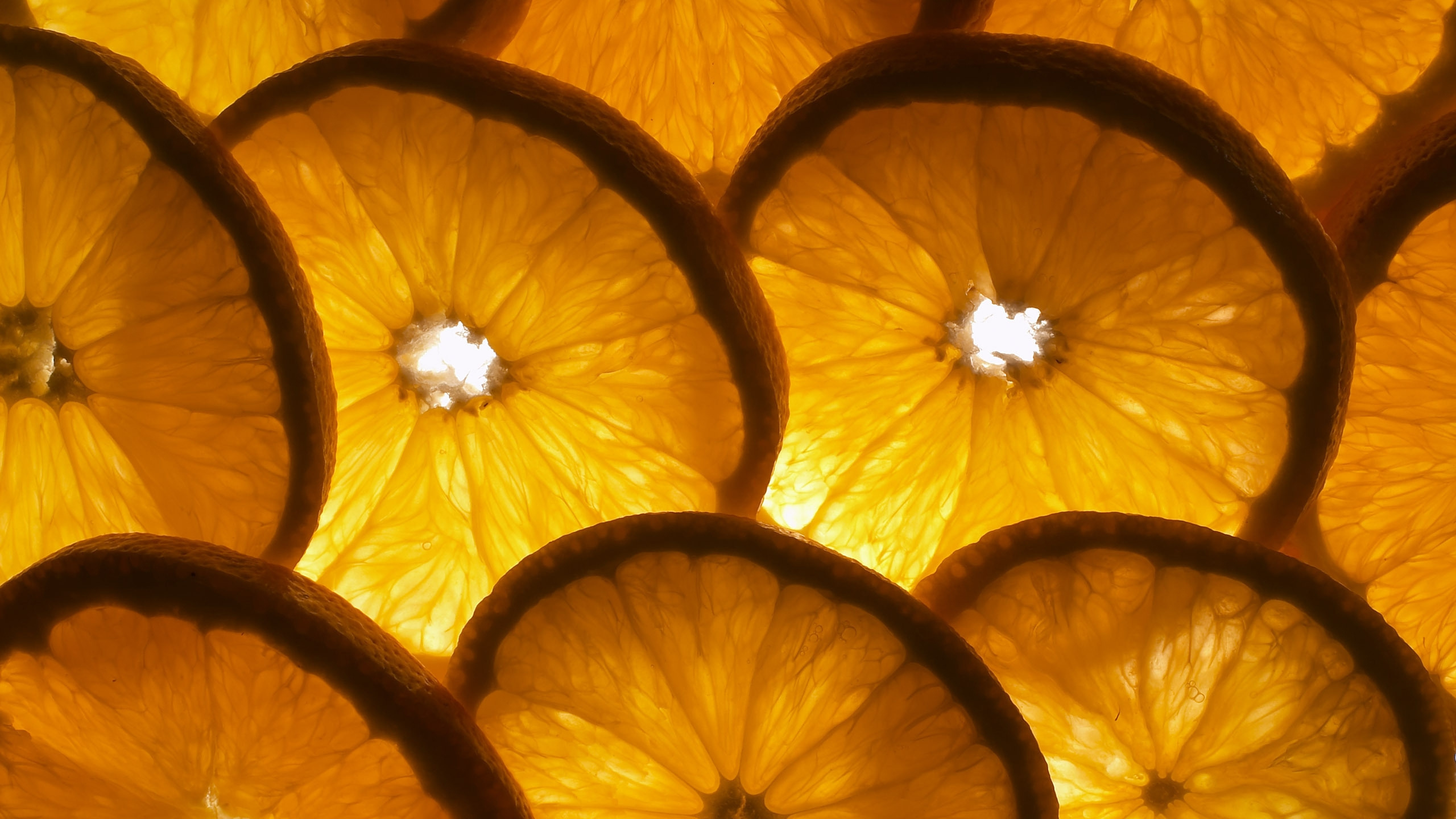 Обои фрукты, Апельсин, лимон, желтый, цитрус в разрешении 2560x1440