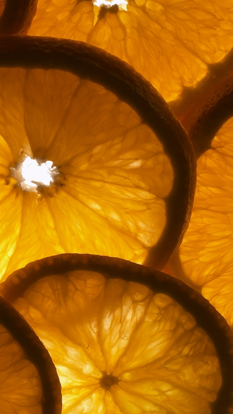 Обои фрукты, Апельсин, лимон, желтый, цитрус в разрешении 750x1334