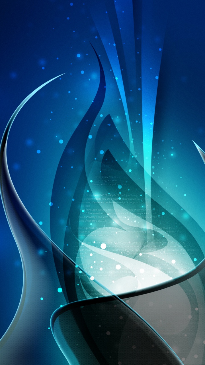 Обои синий, вода, жидкий, стекло, графика в разрешении 720x1280