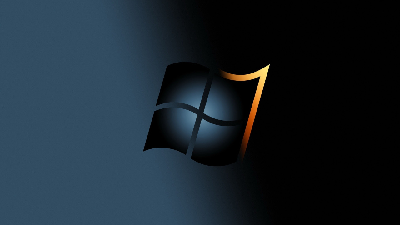 Обои лого, windows 7, линия, ОС windows, свет в разрешении 1280x720