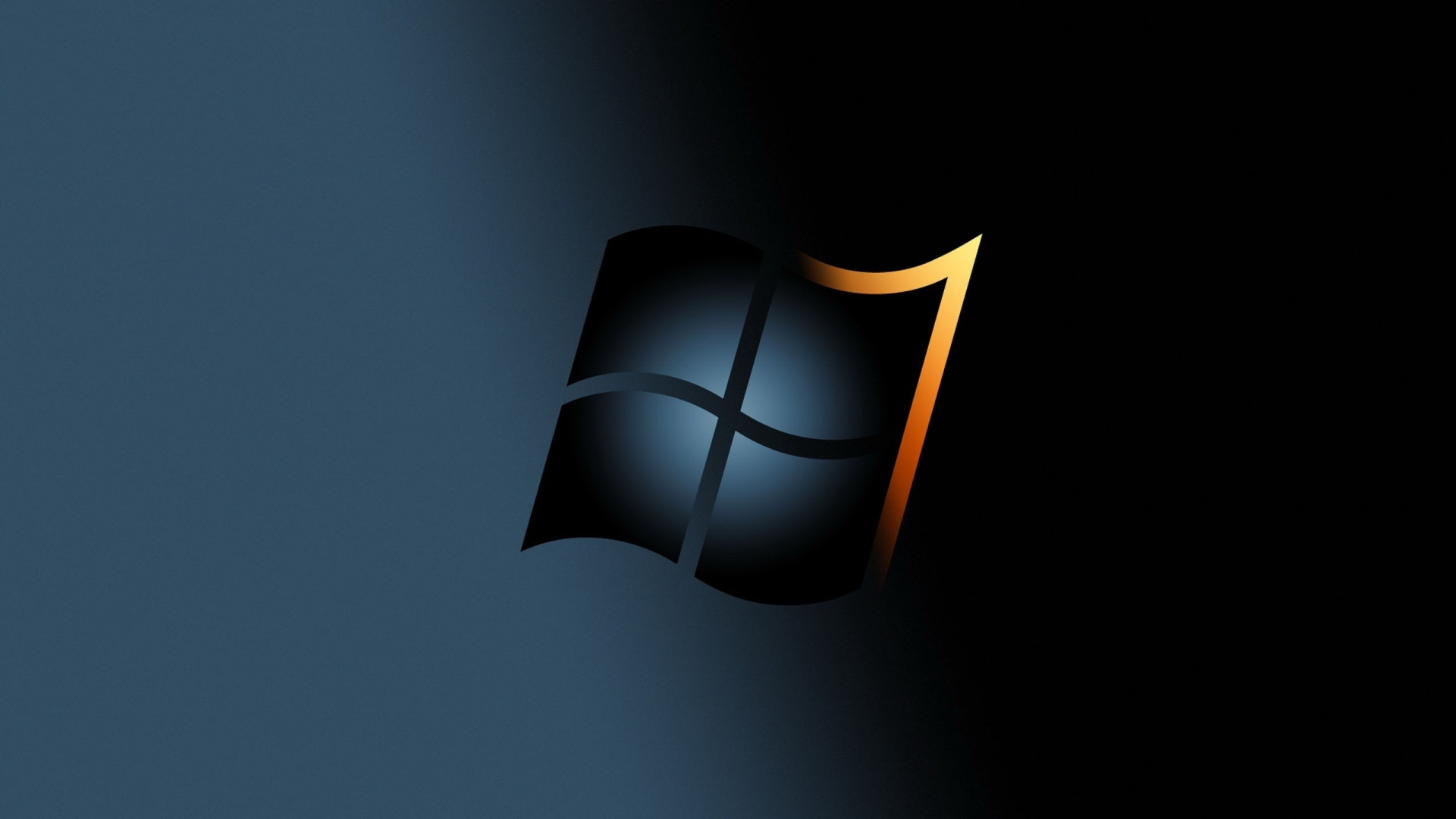 Обои лого, windows 7, линия, ОС windows, свет в разрешении 1920x1080
