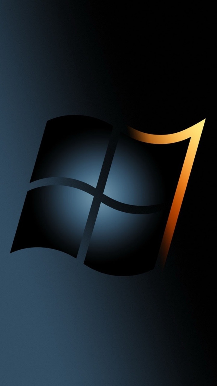 Обои лого, windows 7, линия, ОС windows, свет в разрешении 720x1280
