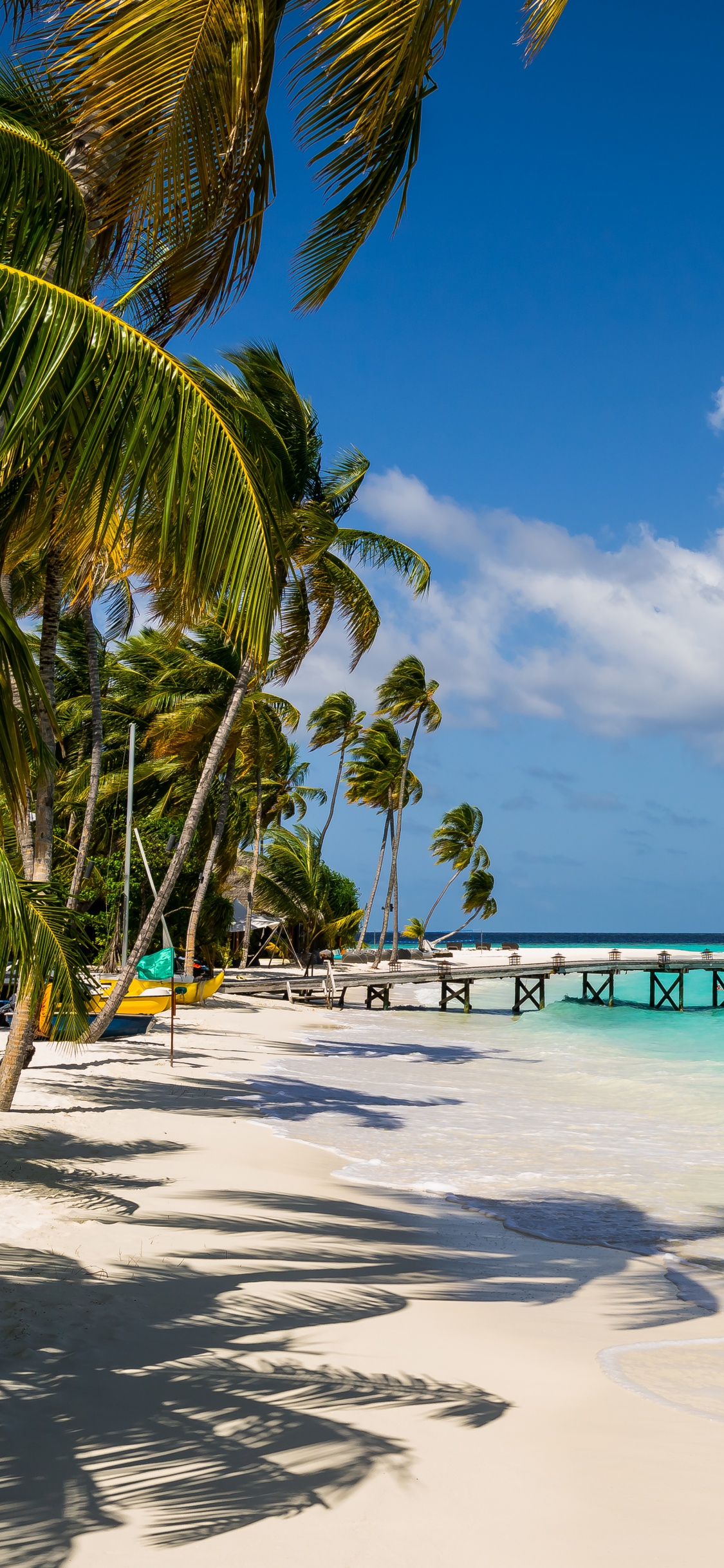 Обои прибежище, пляж, отпуск, тропическая зона, Карибский бассейн в разрешении 1125x2436