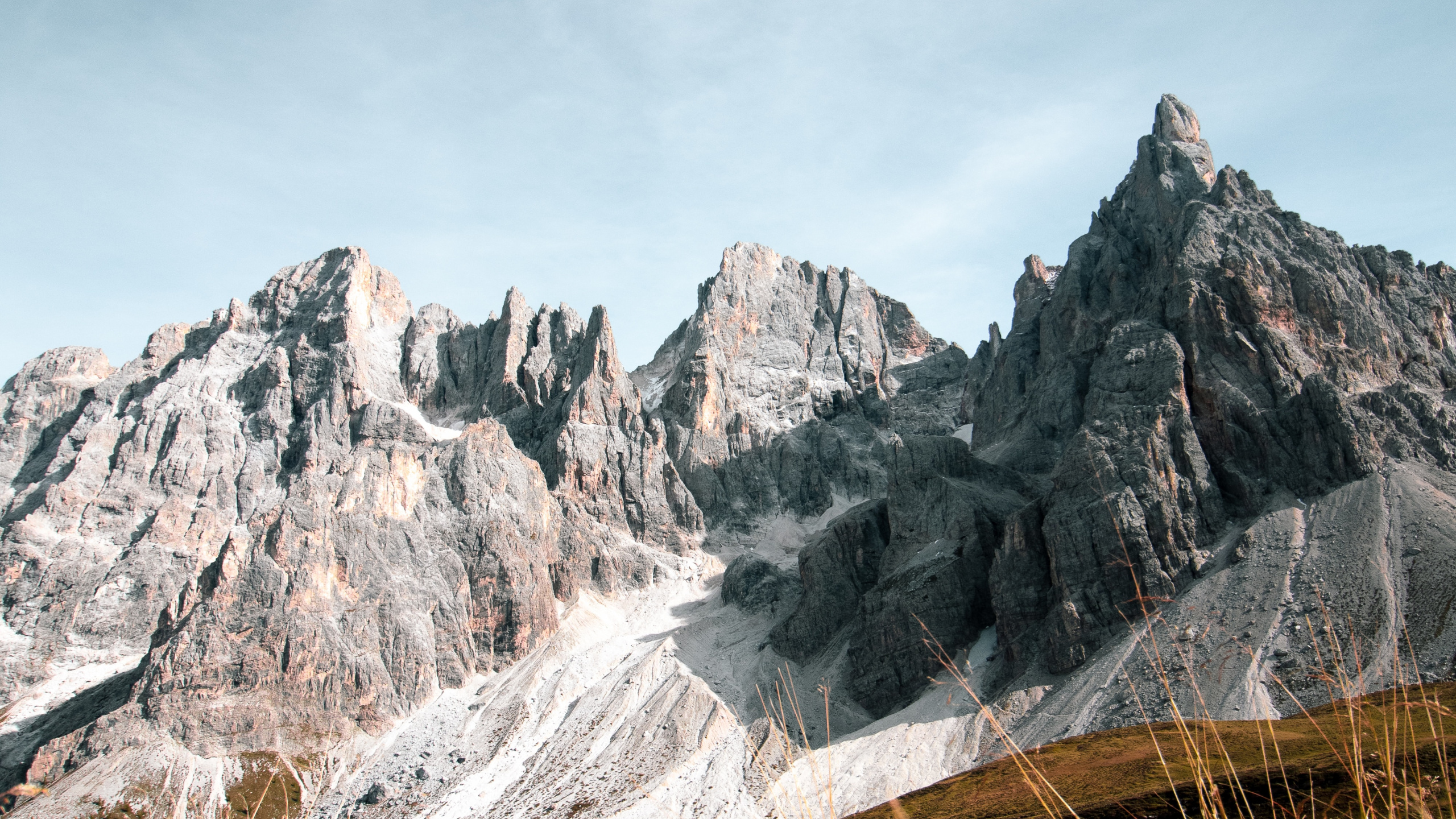 Обои гора, пейзажи гор, Рокка-Пьеторе, горный перевал, Альпы в разрешении 2560x1440