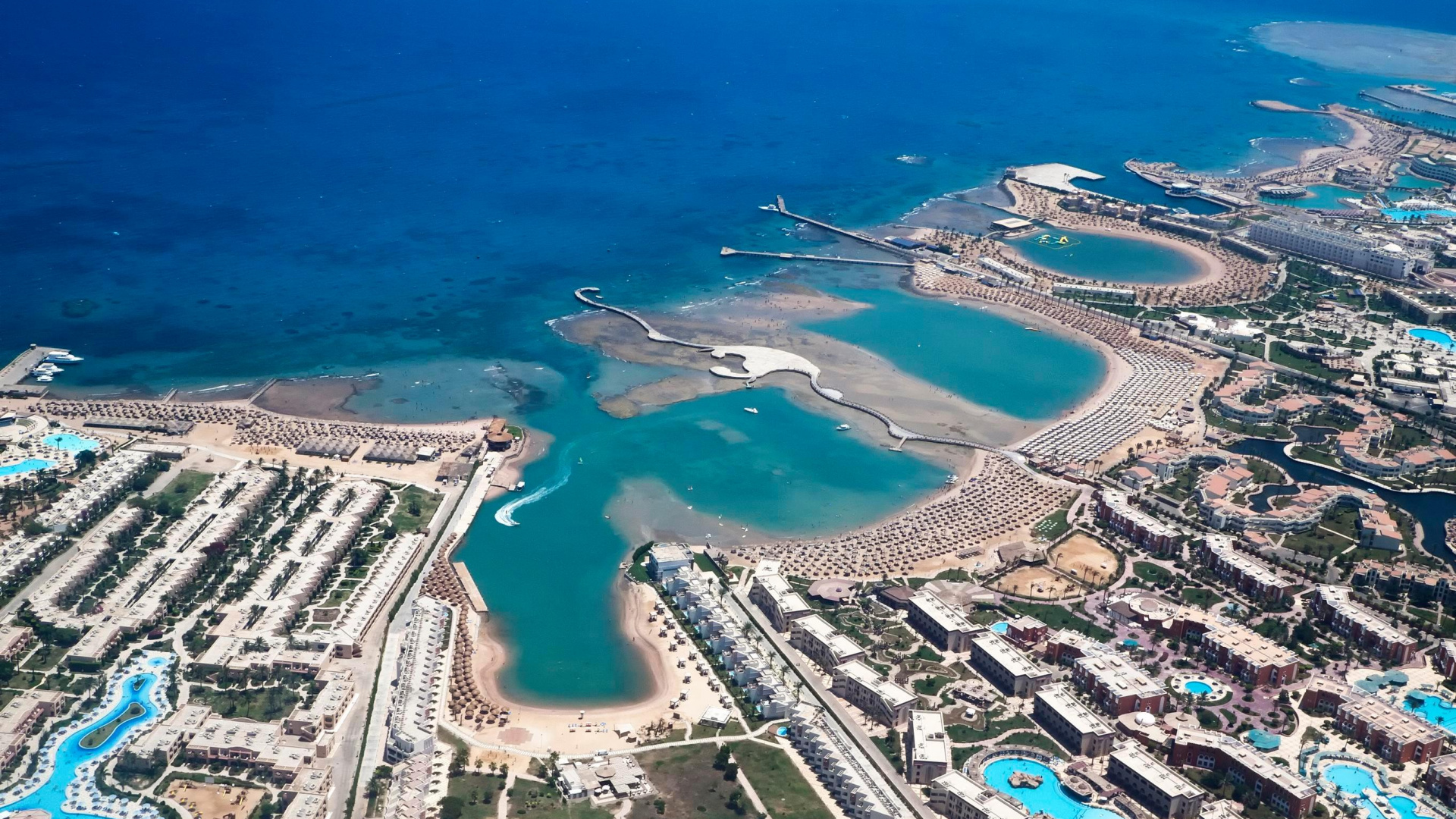 Обои Штайгенбергер Аква Мэджик Отель, пляж, прибежище, искусственный остров, прибрежные и океанические рельефы в разрешении 1920x1080