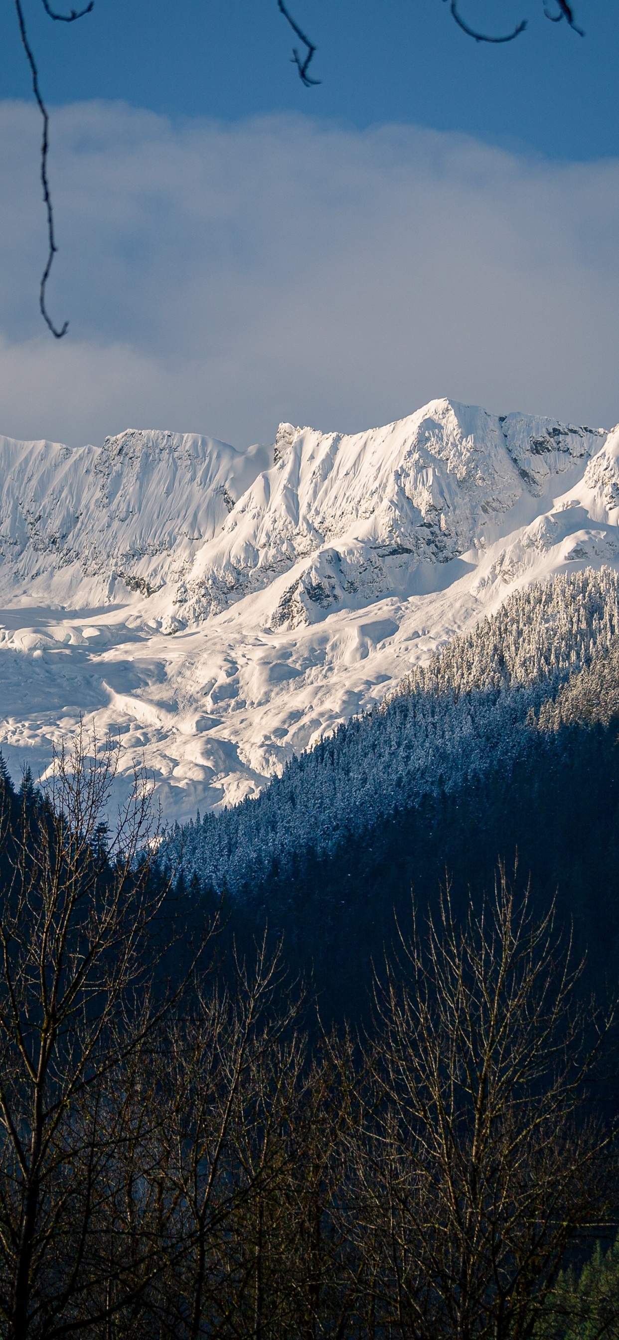 Обои горный хребет, гора, пейзажи гор, нагорье, горный рельеф в разрешении 1242x2688