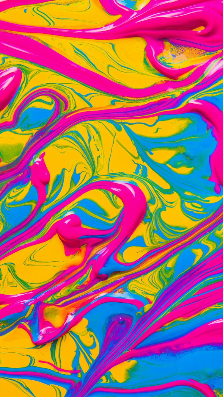 Обои ios, смартфон, дизайн, цветной, красочность в разрешении 750x1334