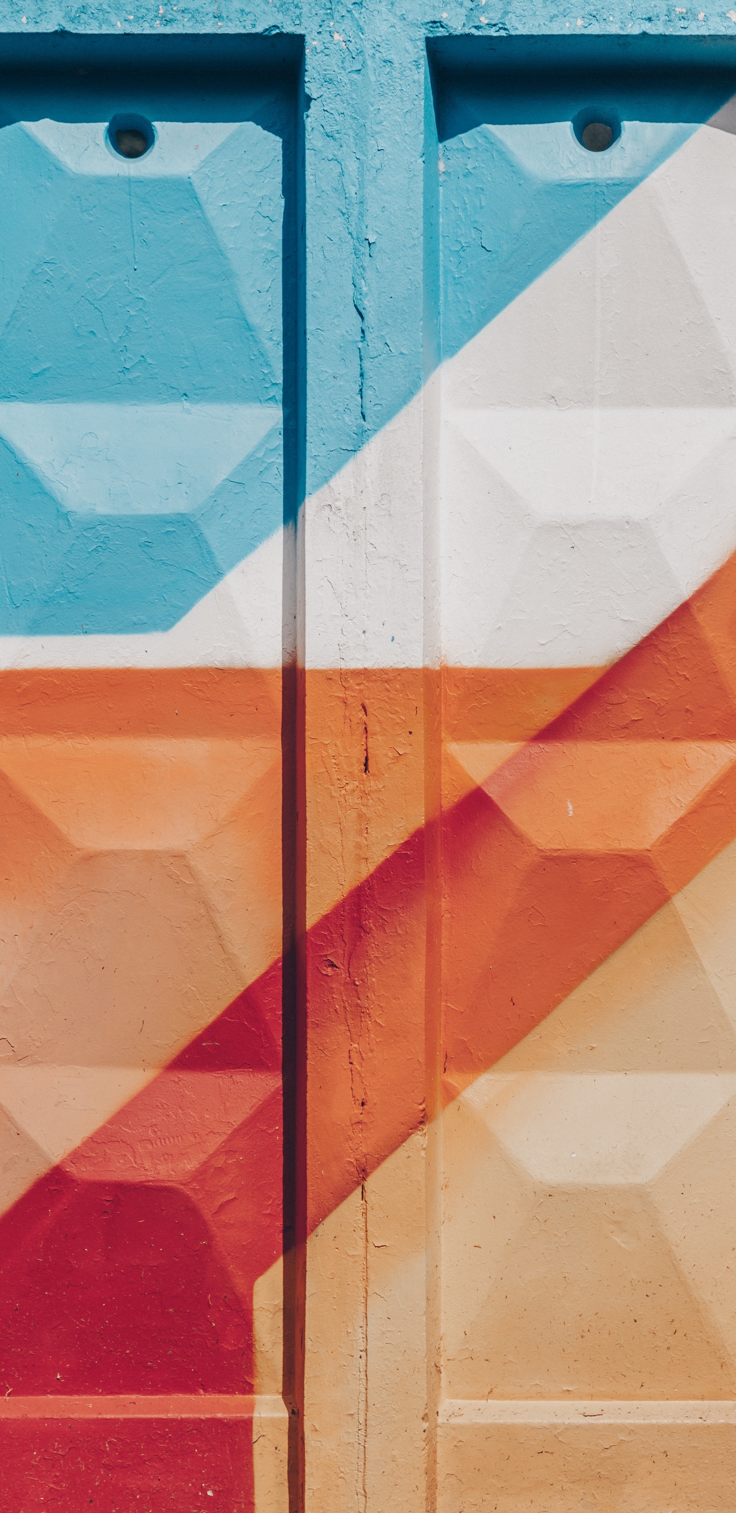 Обои живопись, Апельсин, линия, плитка, материальное свойство в разрешении 1440x2960