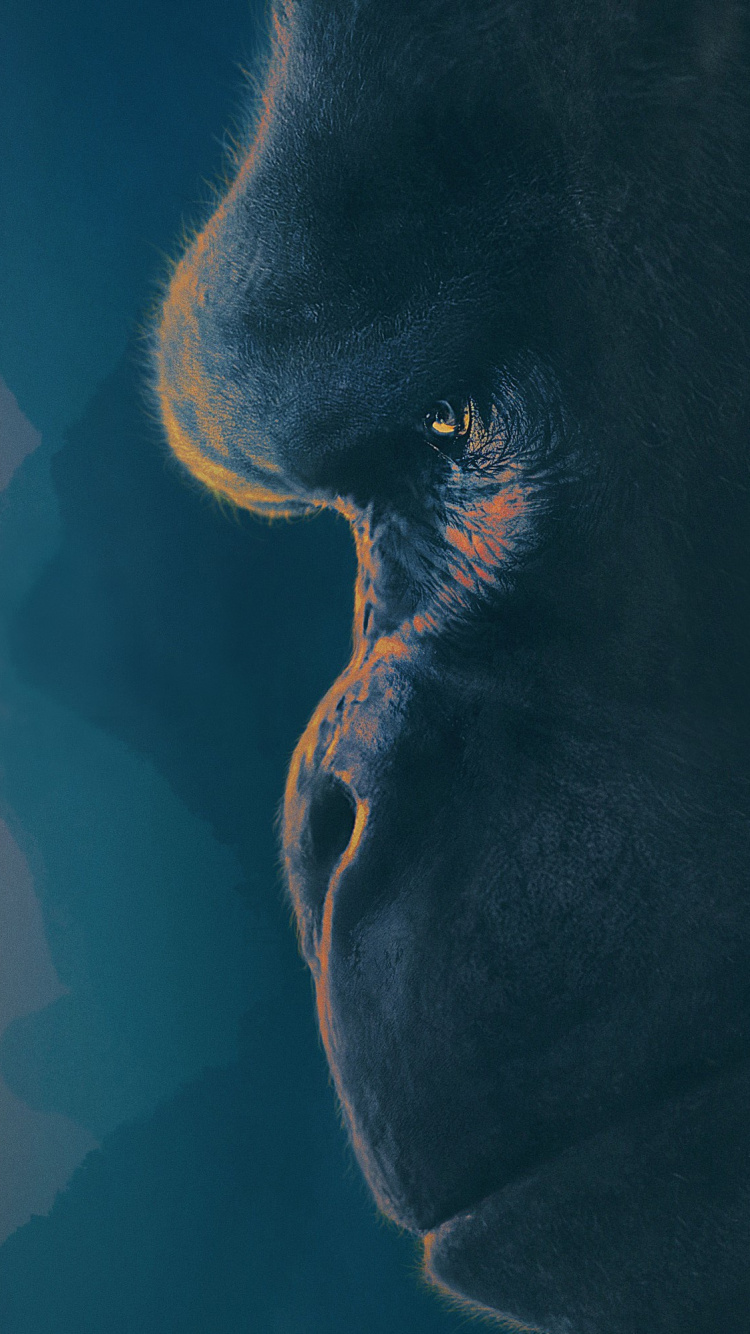 Обои Кинг-Конг, телевидение, фильм, Питер Джексонс, атмосфера в разрешении 750x1334