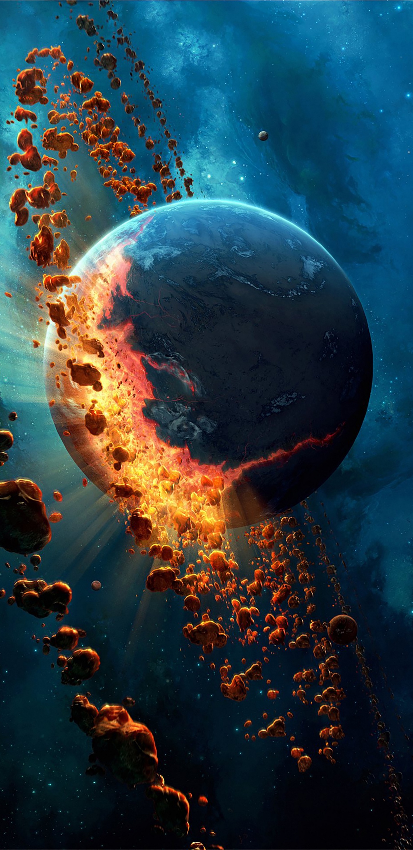 Обои земля, планета, космос, мир, стратегии видео игры в разрешении 1440x2960