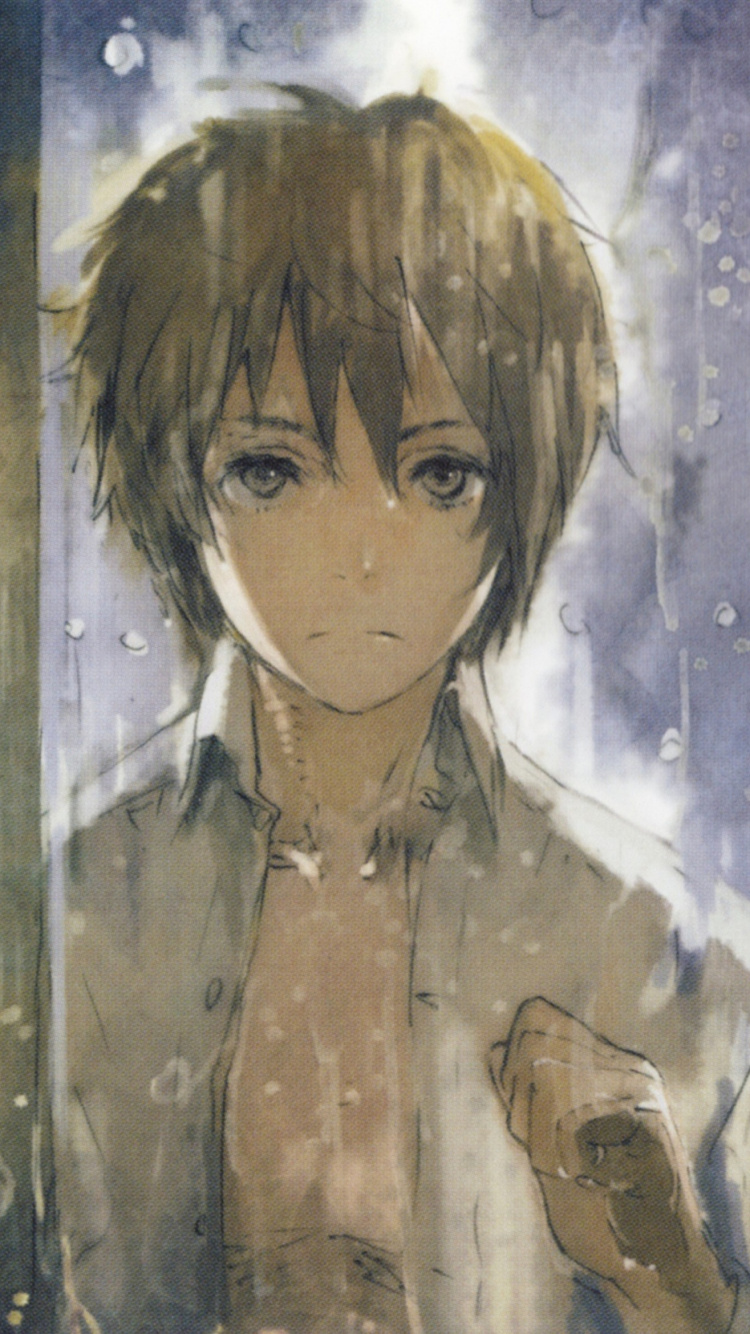 Обои аниме, Манга, арт, визуальное искусство, акварельные краски в разрешении 750x1334