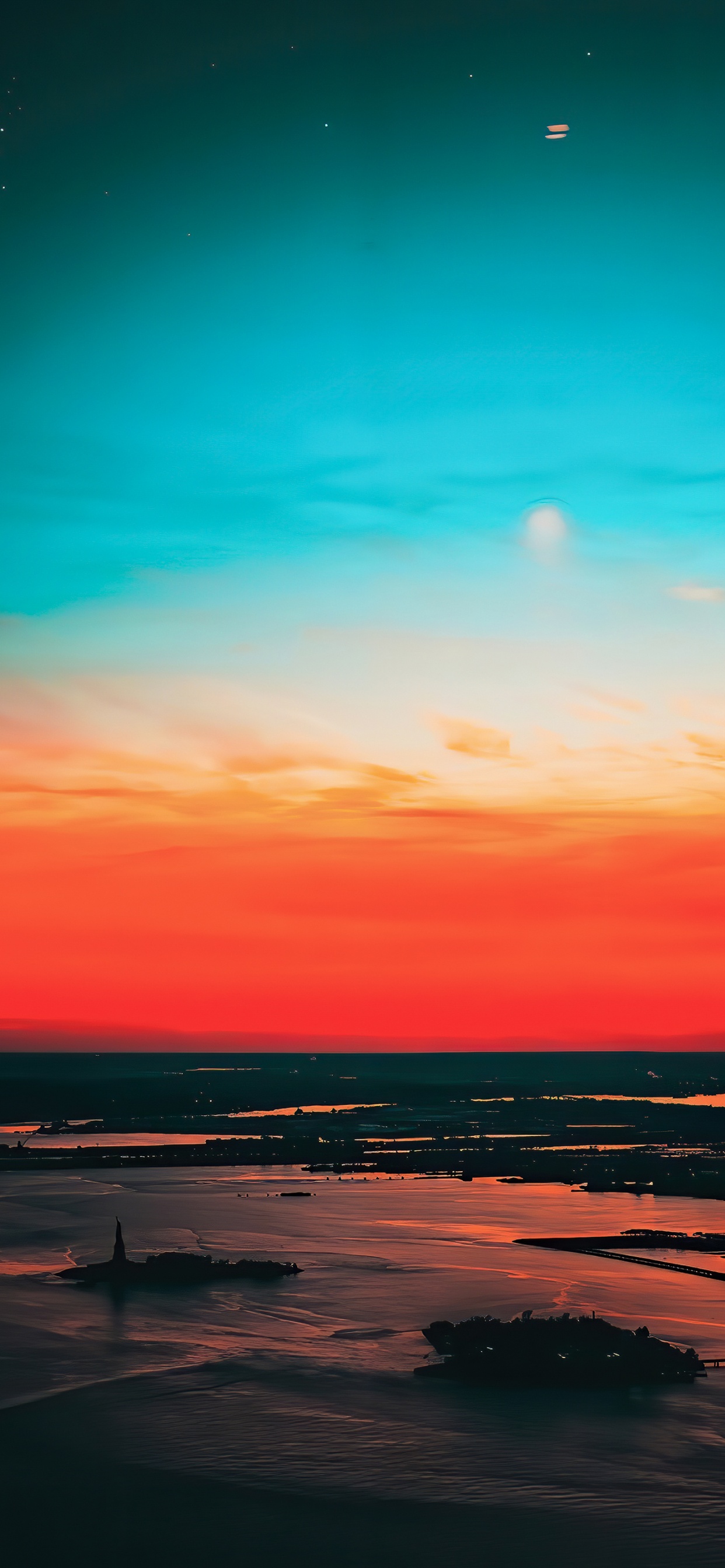 Обои послесвечение, вода, облако, жидкий, природный ландшафт в разрешении 1242x2688