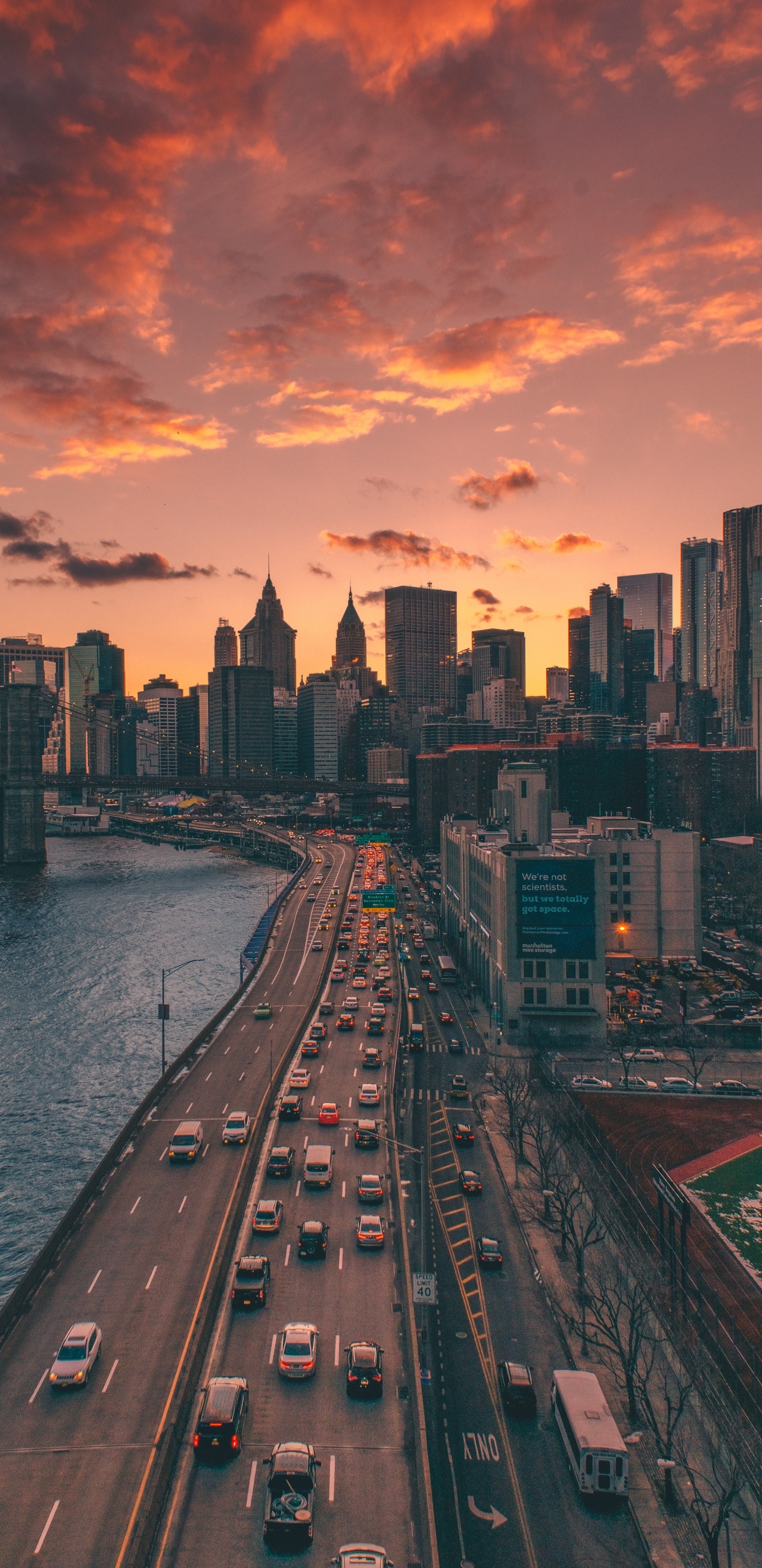 Обои Бруклинский мост, манхэттенский мост, мост, мост Golden Gate, здание в разрешении 1440x2960