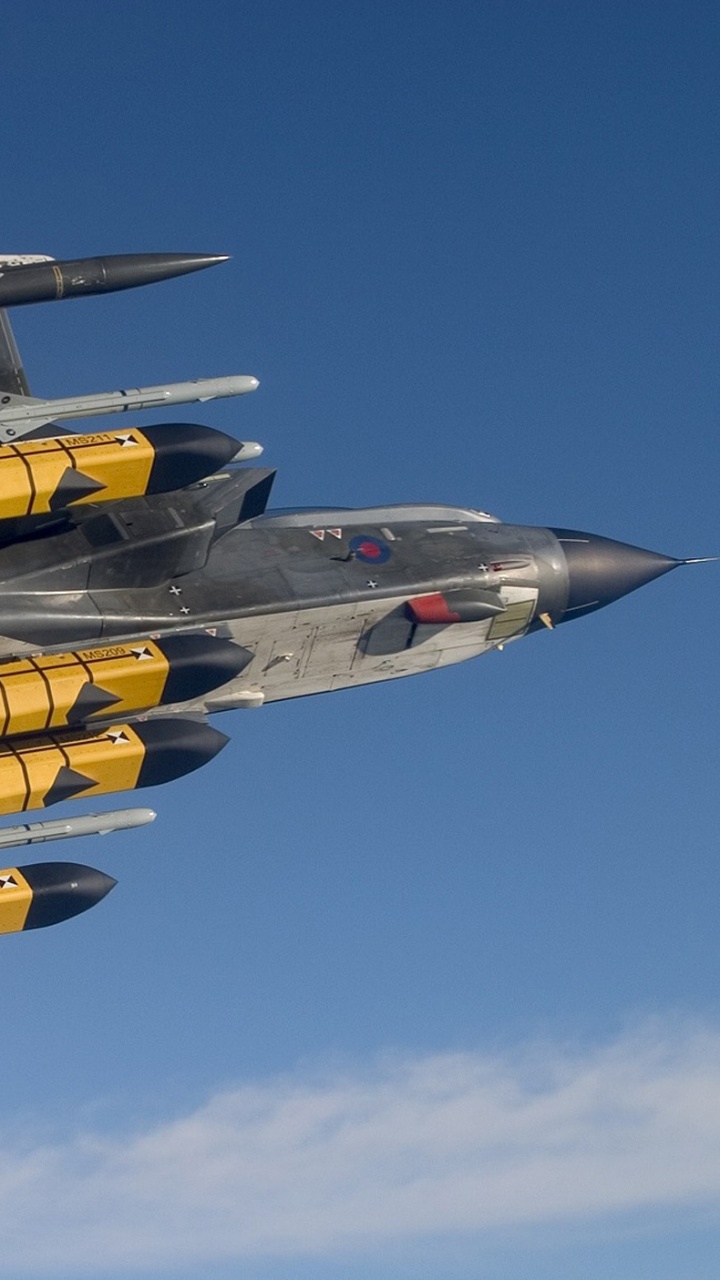 Обои panavia торнадо, военный самолет, самолеты, самолет, воздушные силы в разрешении 720x1280
