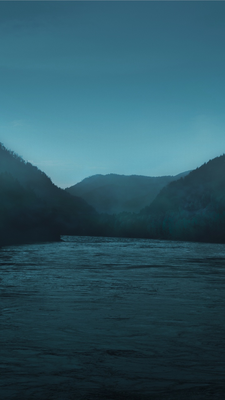 Обои водоем, природа, синий, вода, нагорье в разрешении 720x1280