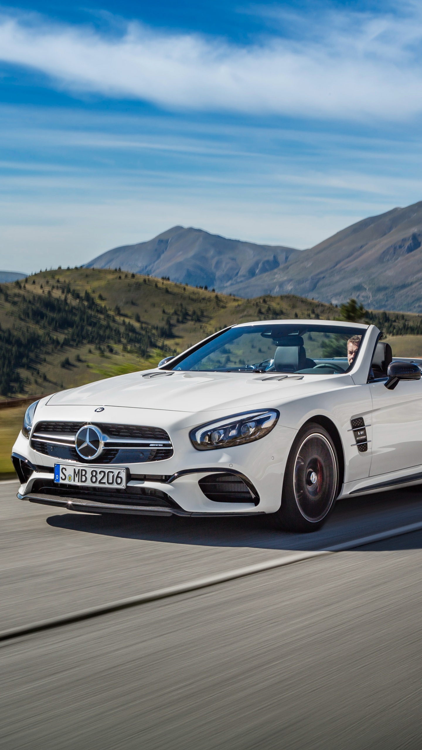 Обои авто, спорткар, Кабриолет, дорожное путешествие, вождение в разрешении 1440x2560