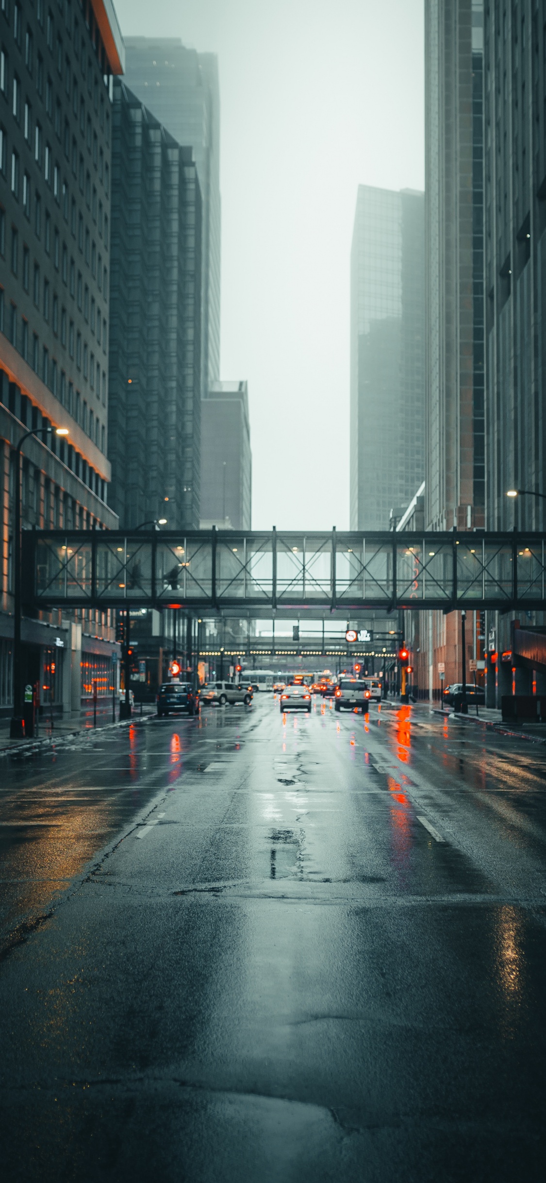 Обои улица, город, городской район, архитектура, метрополия в разрешении 1125x2436