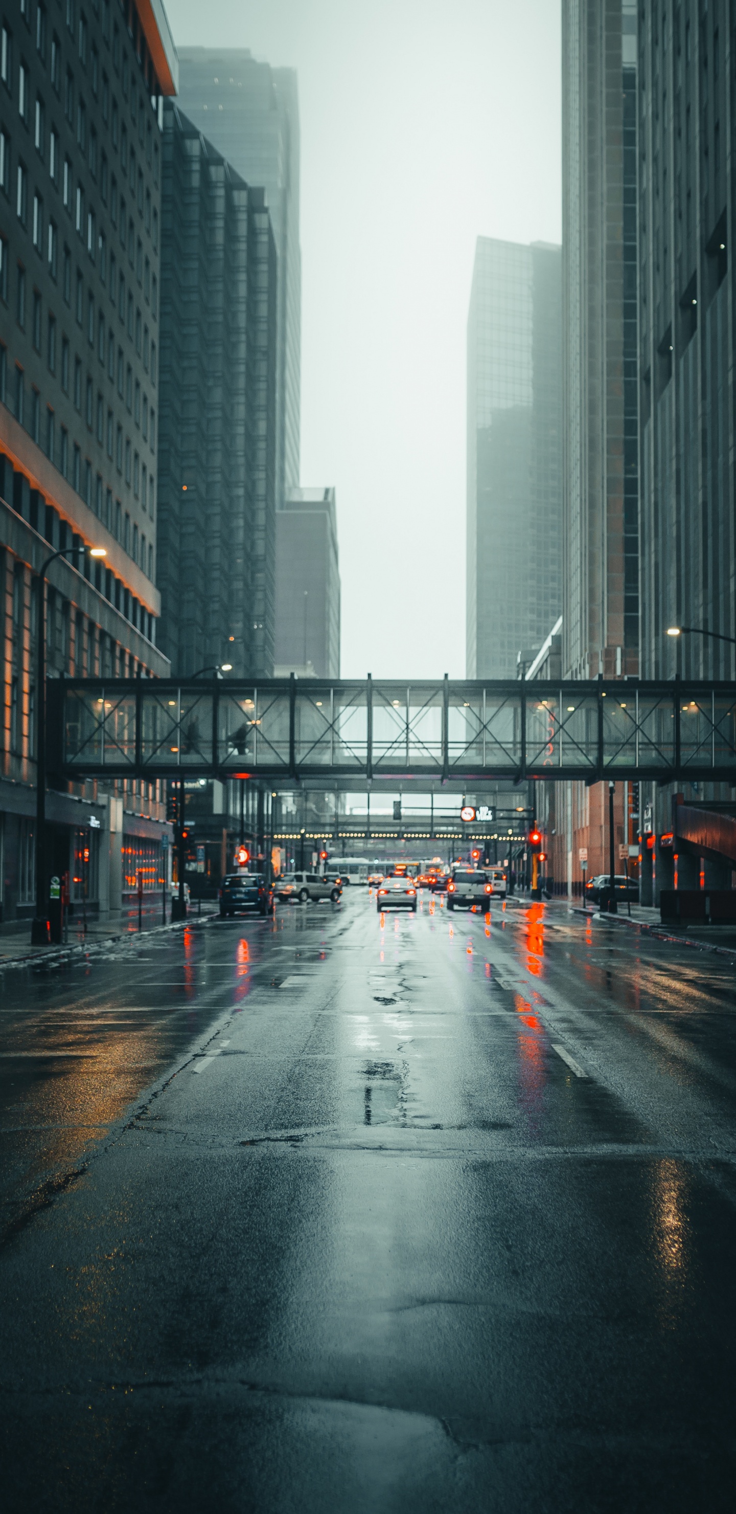 Обои улица, город, городской район, архитектура, метрополия в разрешении 1440x2960