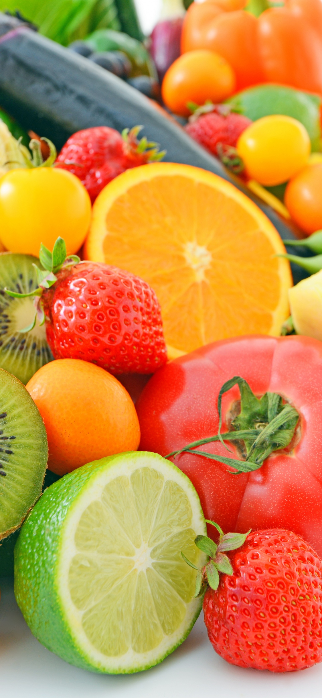 Обои фрукты, овощ, природные продукты, пища, суперфуд в разрешении 1125x2436