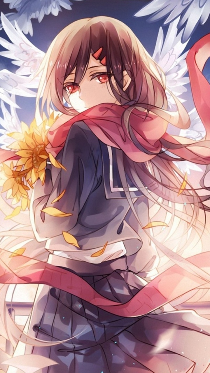 Обои Аяно Татеяма, Проект Кагеро, аниме, иллюстрация, Судьба Дополнительных в разрешении 720x1280